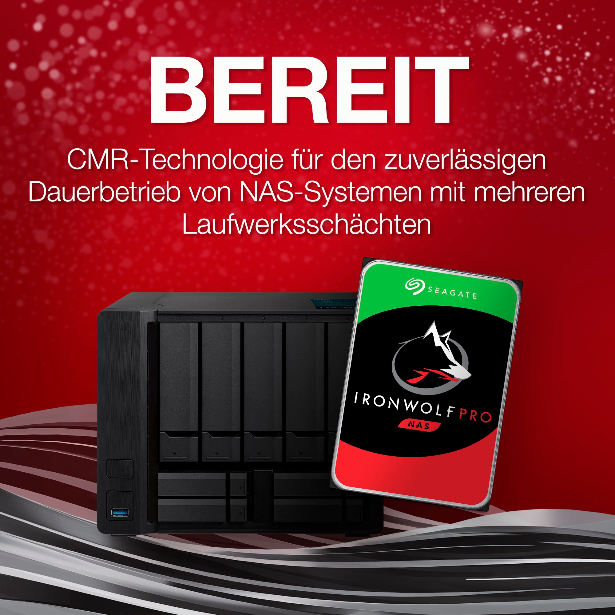 Seagate HDD-Festplatte »IronWolf Pro«, 3,5 Zoll, Anschluss SATA III, Bulk, inkl. 3 Jahre Rescue Data Recovery Services