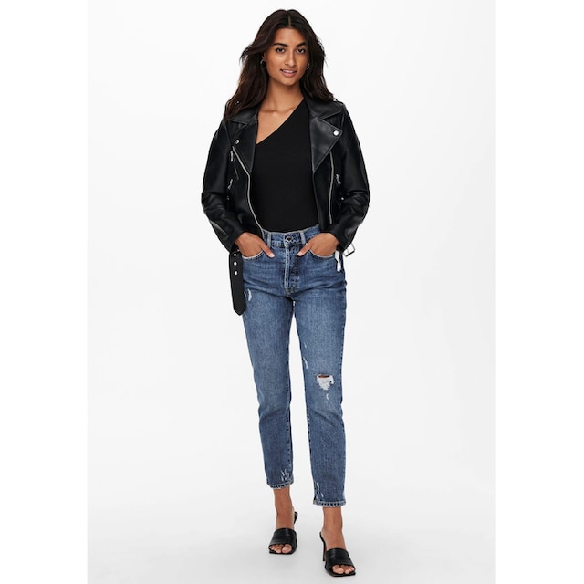 ONLY Lederimitatjacke »ONLVERA FAUX LEATHER BIKER CC OTW«, mit Biker Details  online kaufen | Jelmoli-Versand