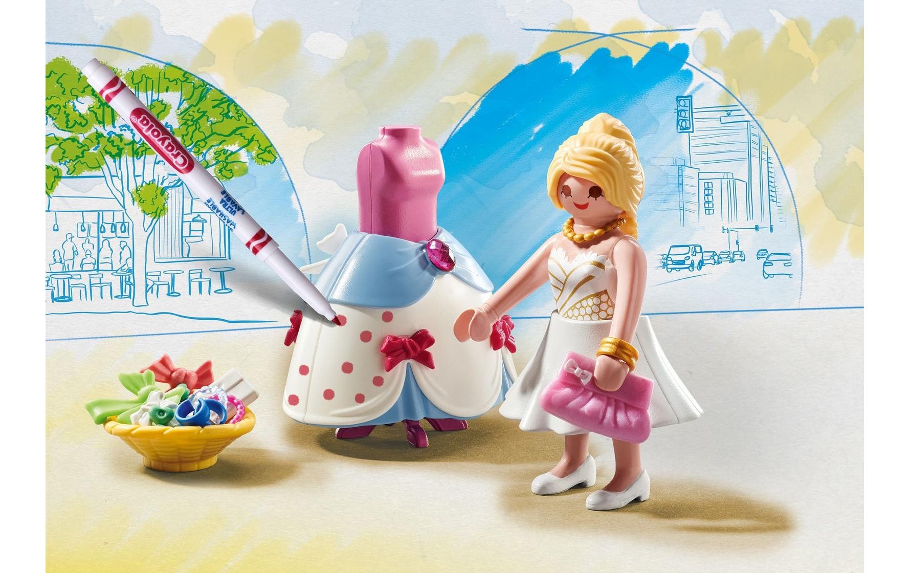 Playmobil® Spielbausteine »Color Fashion Kleid 71374«, (40 St.)
