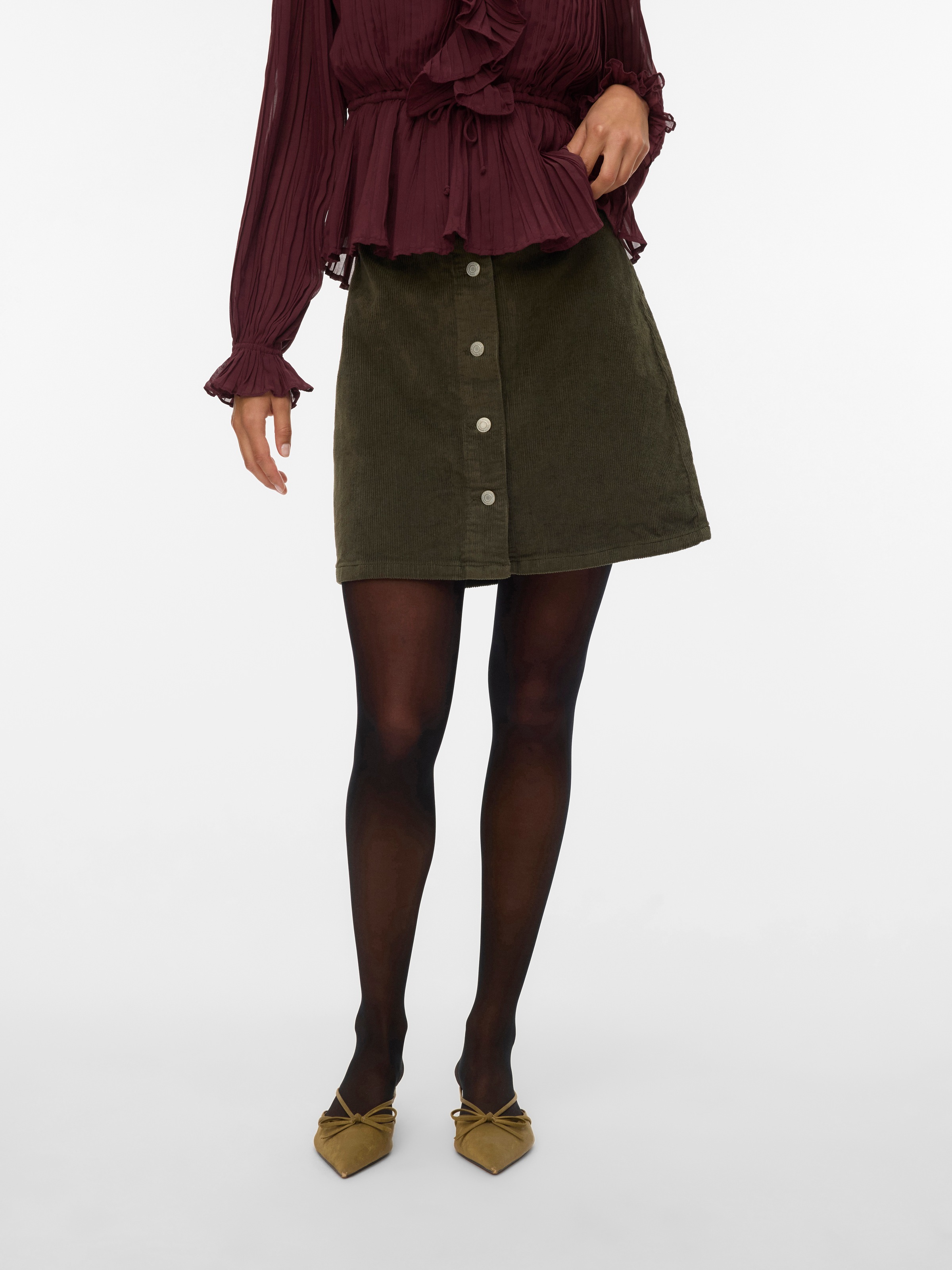 Vero Moda Cordrock »VMETTA HR SHORT CORD SKATER SKIRT NOOS«