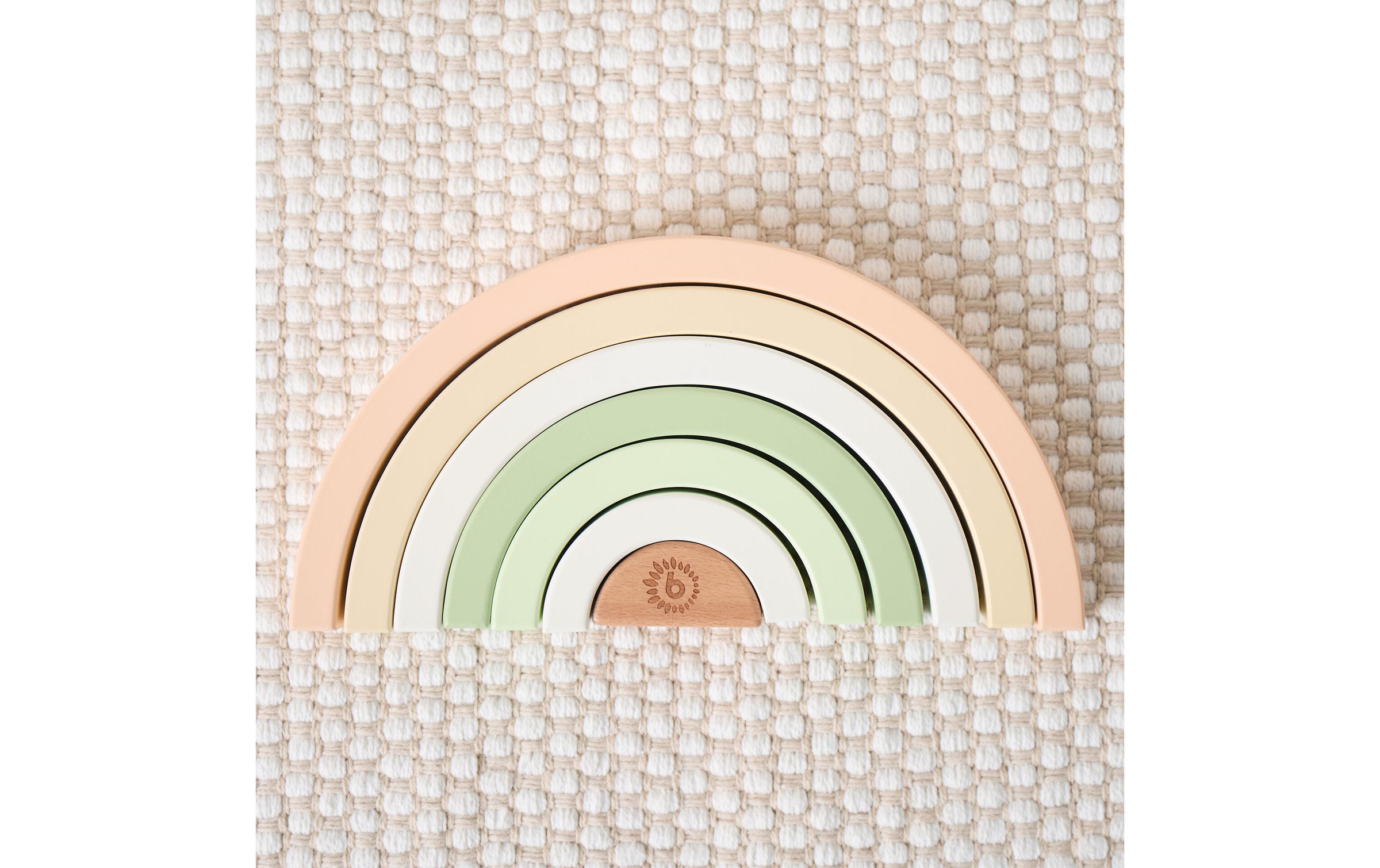 BIECO Stapelspielzeug »Regenbogen Hase Fine 24 cm x 12 cm x 2,5 cm«