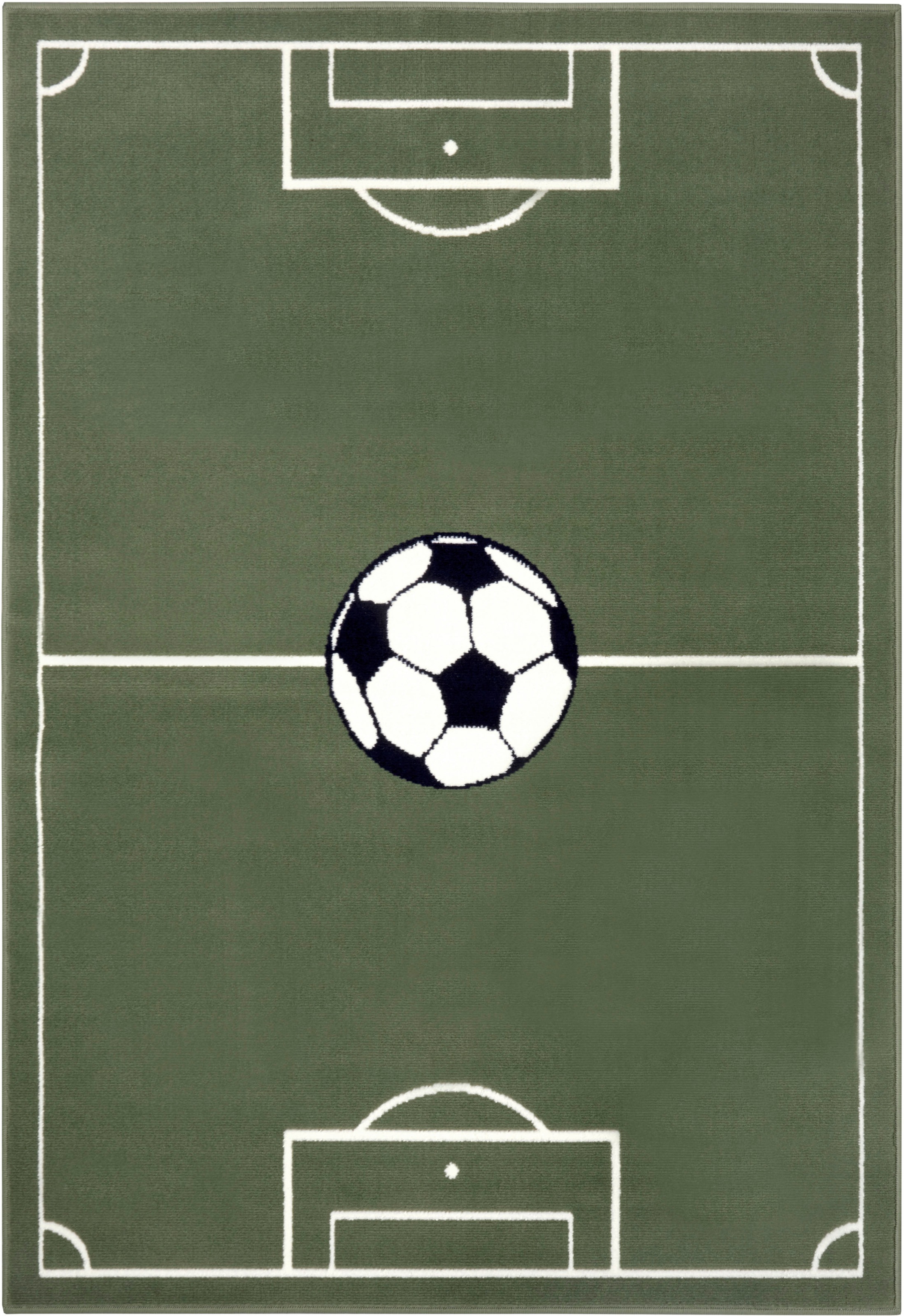 HANSE Home Teppich »Estadio«, rechteckig, 8 mm Höhe, Kinderteppich, Spielteppich, Spielunterlage, Fussball, Kinderzimmer