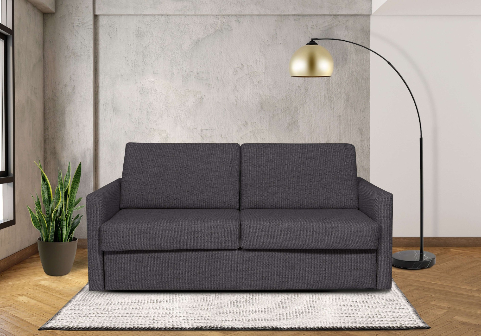 Places of Style Schlafsofa »GOLDPOINT 182cm, Dauerschläfer, Liegefläche 140/200 cm,«, 3-Sitzer mit Dauerschläfer-Funktion, Bonell-Federkernmatratze