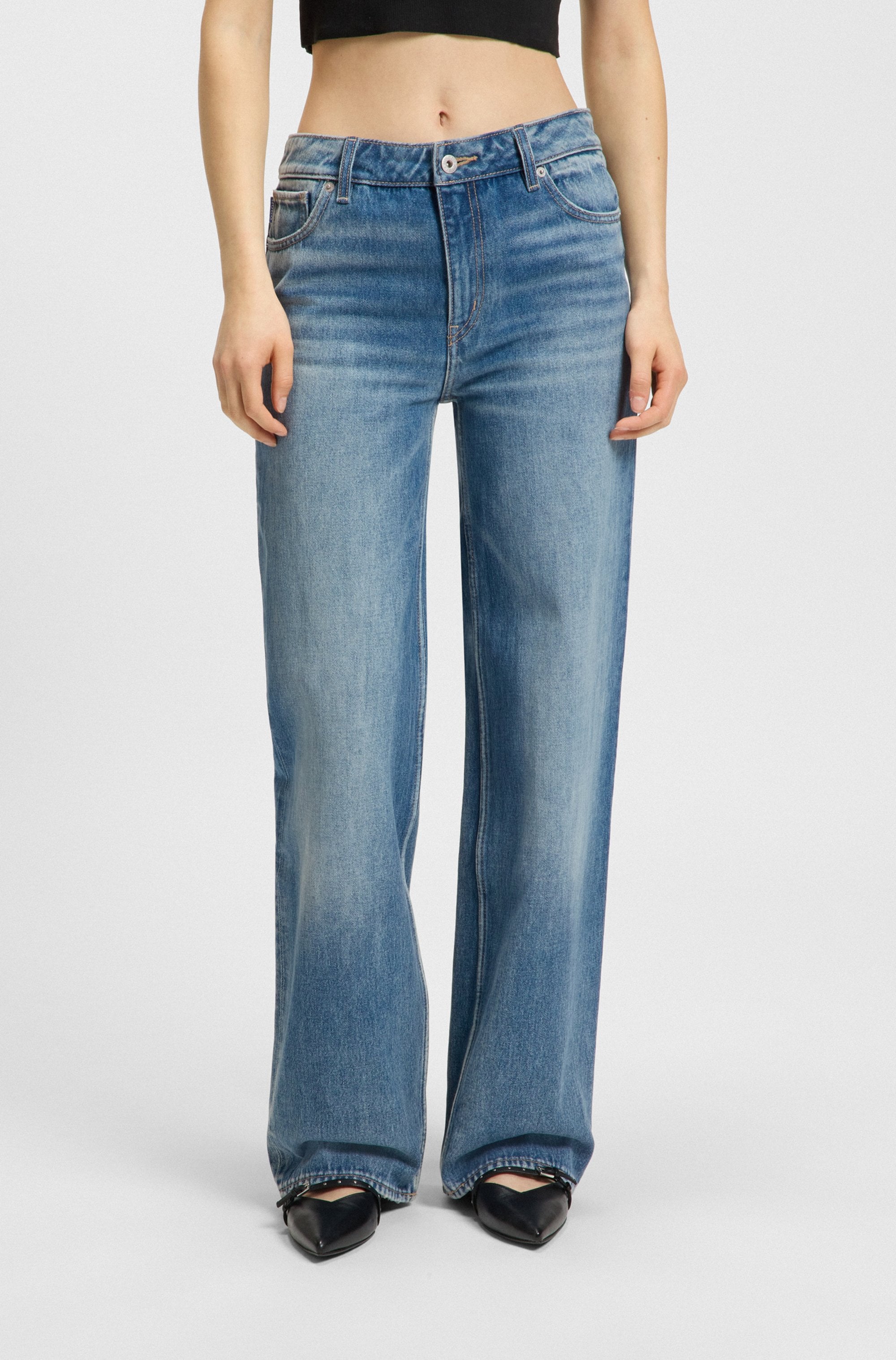 HUGO Blue 5-Pocket-Jeans »Gamala« Mid Rise im Baggy Fit