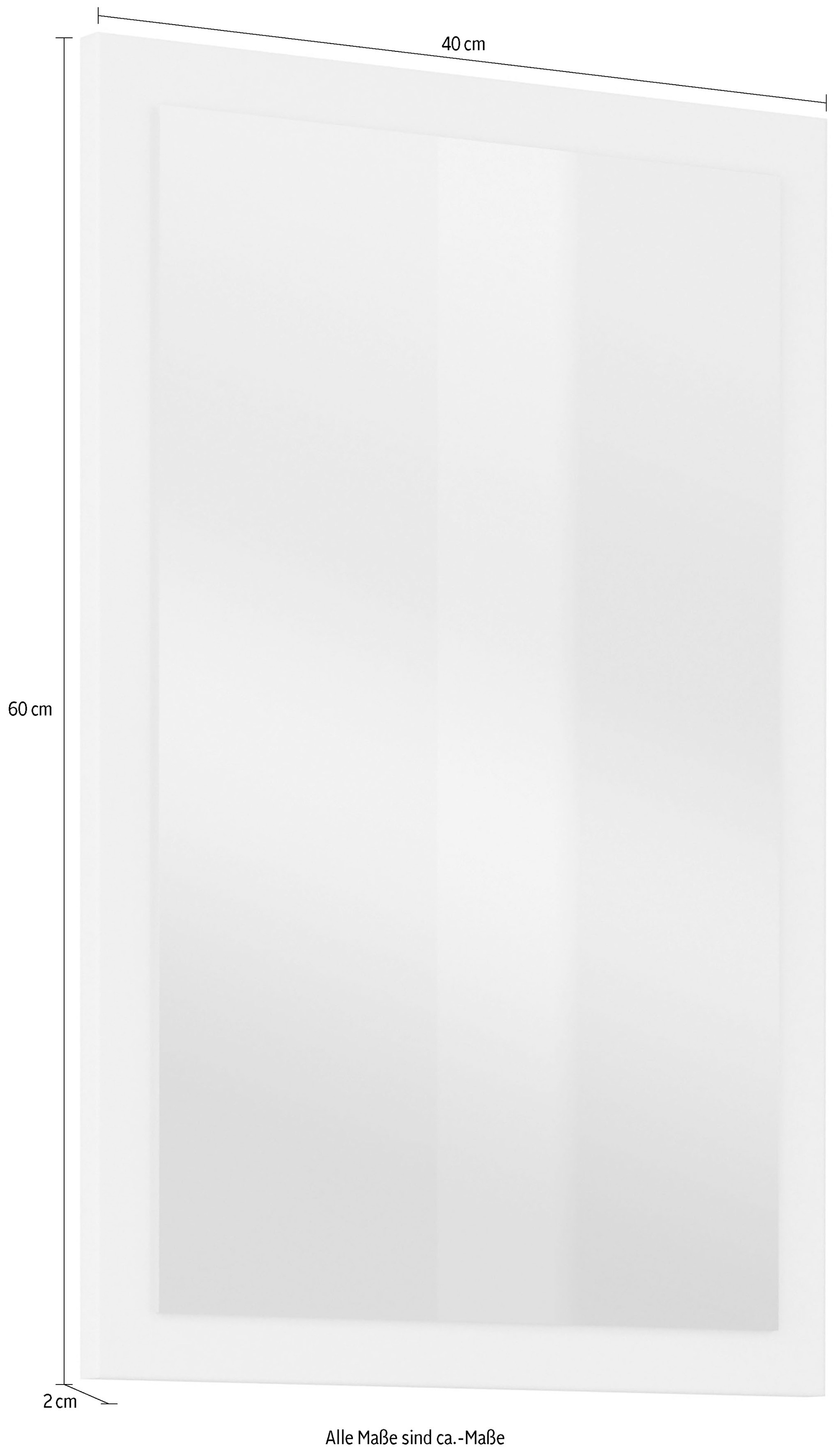 INOSIGN Garderobenspiegel »Cross,Breite 40-60 cm moderner Flurspiegel hochkant oder quer hängend«, Wandspiegel mit Rahmenoptik