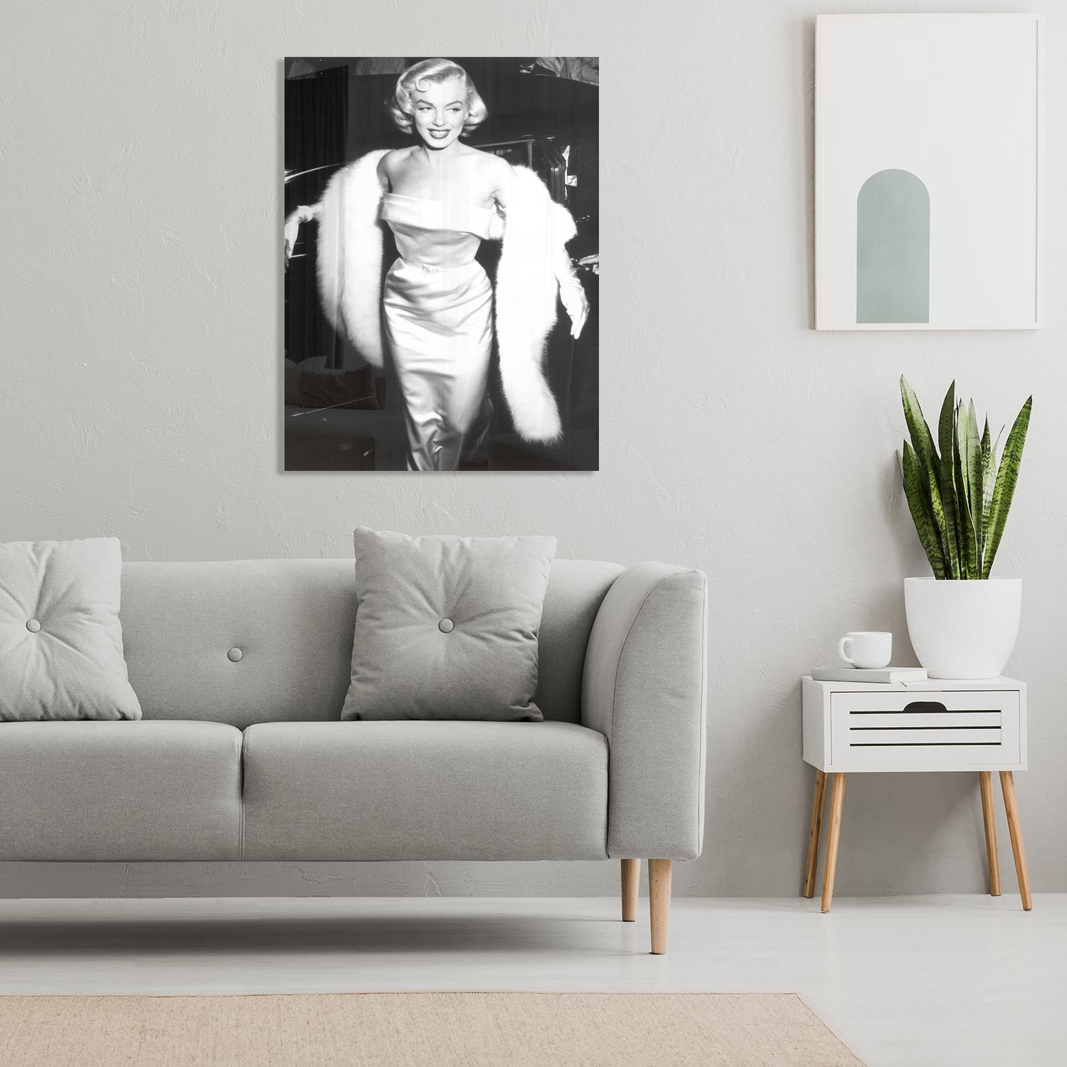 queence Acrylglasbild »Glam«, Schwarz-Weiss, Marilyn Monroe, Fine Art-Print in Galeriequalität