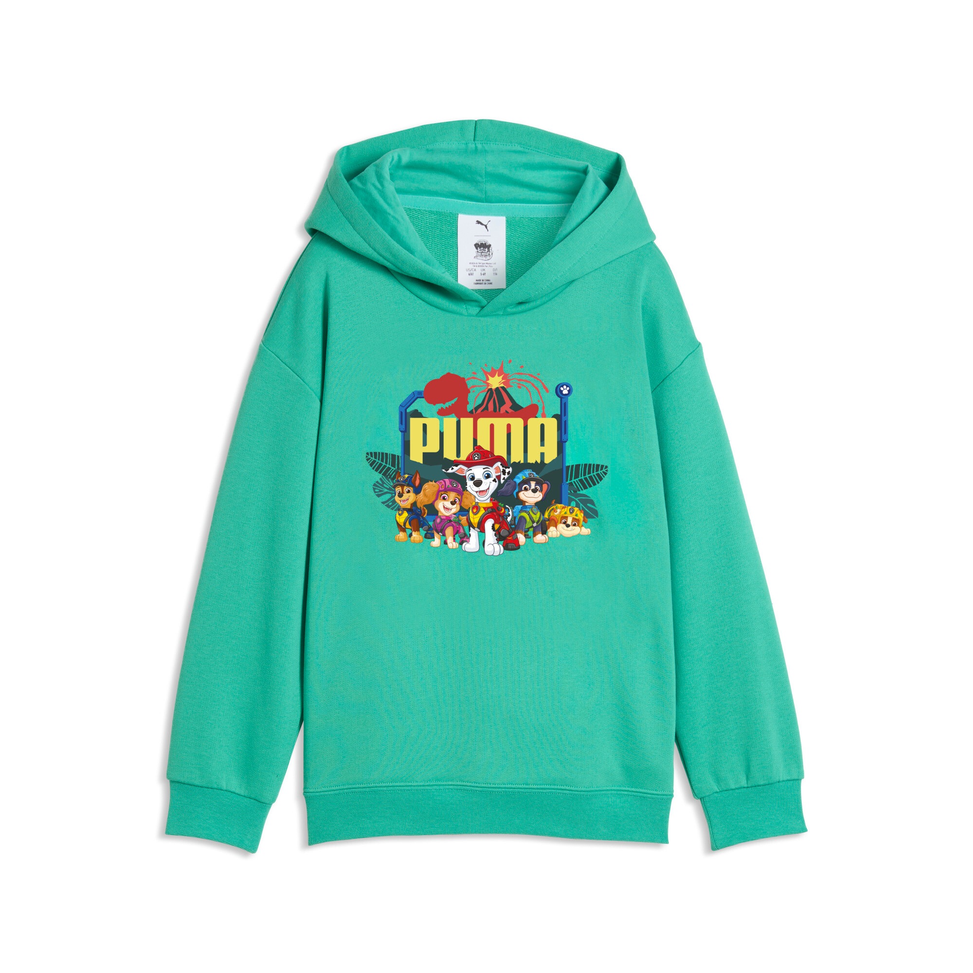 PUMA Kapuzensweatshirt "X PAW PATROL GRAPHIC HOODIE TR", für Kinder, Regular Fit, mit Kapuze, mit Kängurutasche