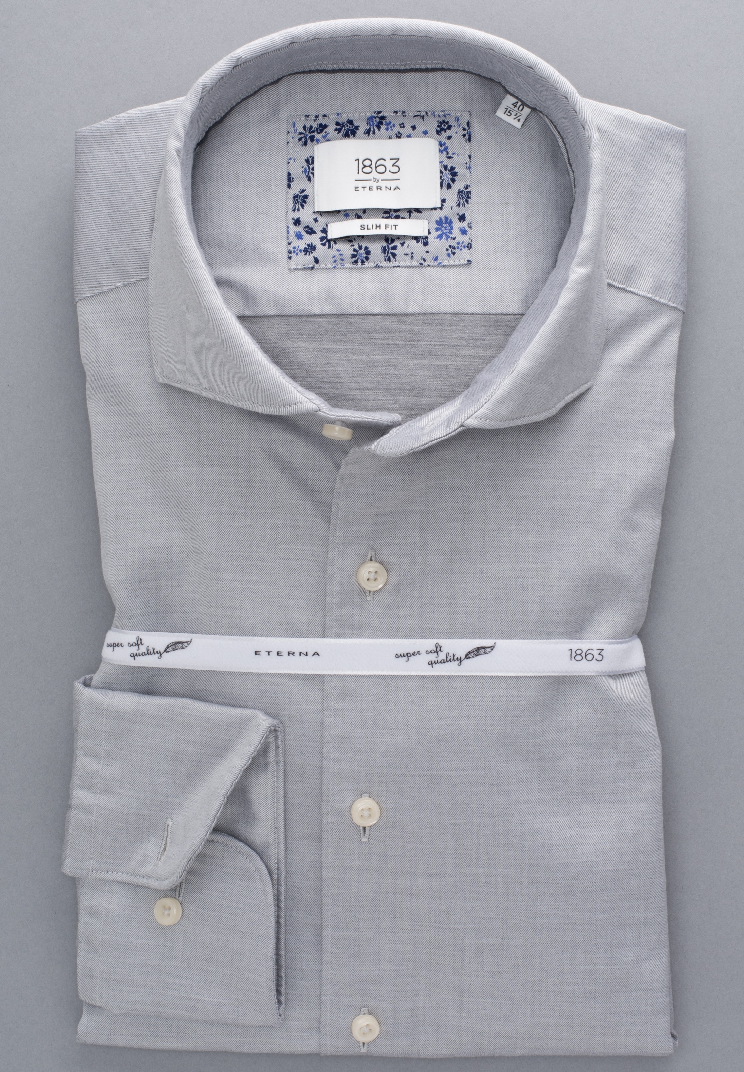 Eterna Langarmhemd »SLIM FIT«, EASY IRON (bügelleicht)