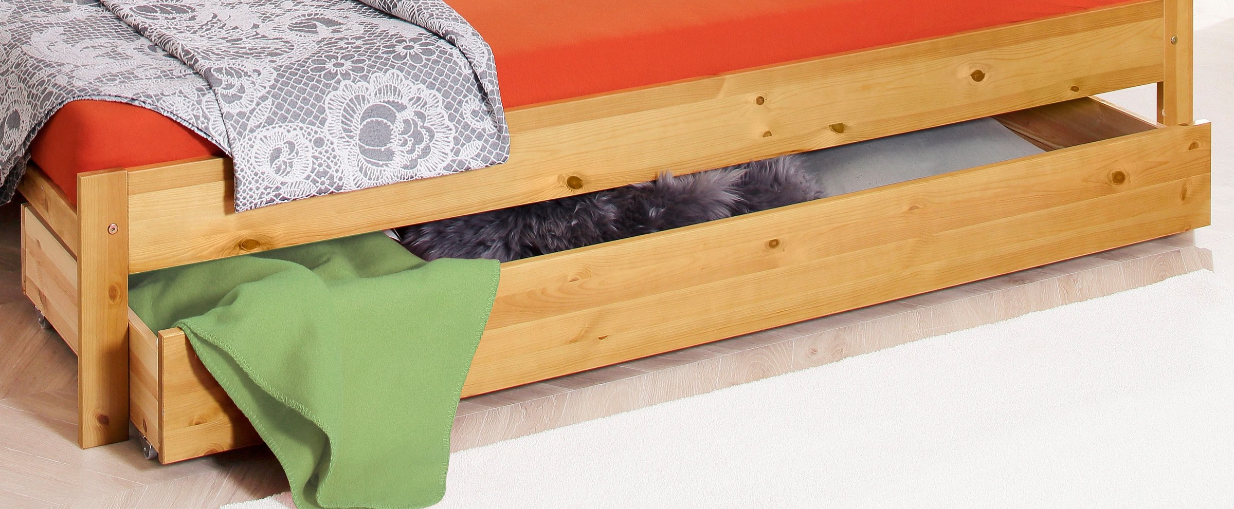 Home affaire Schublade »"AIRA" passend zum Daybed,«, aus massivem Holz (Kiefer)