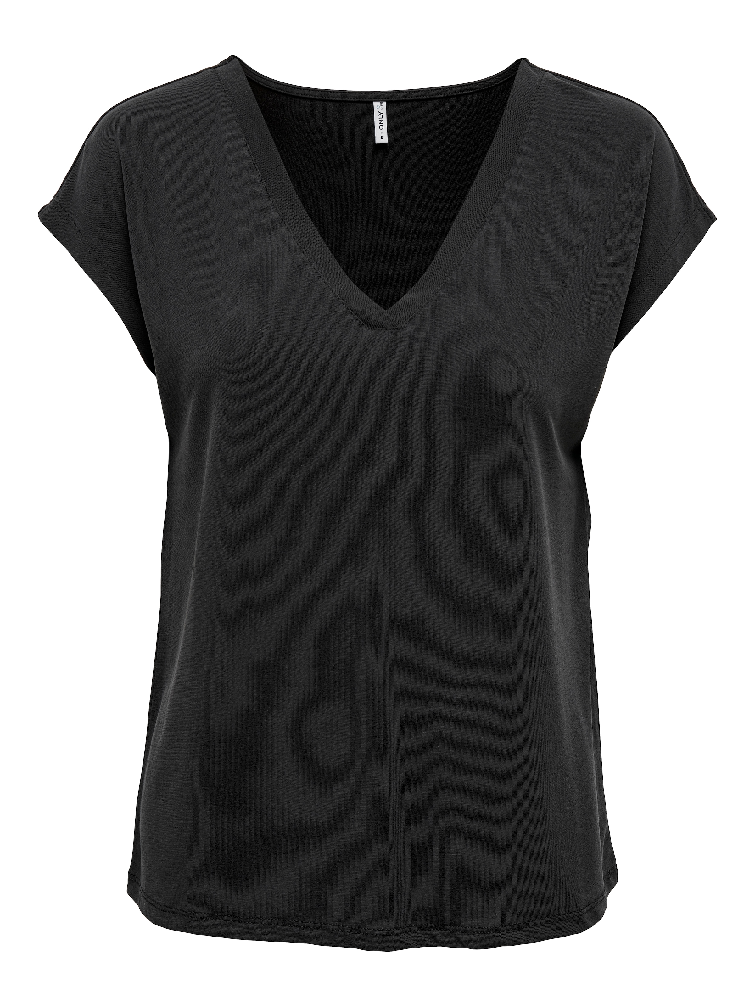 ONLY V-Shirt »ONLFREE S/S MODAL V-NEC TOP BOX JRS NOOS«