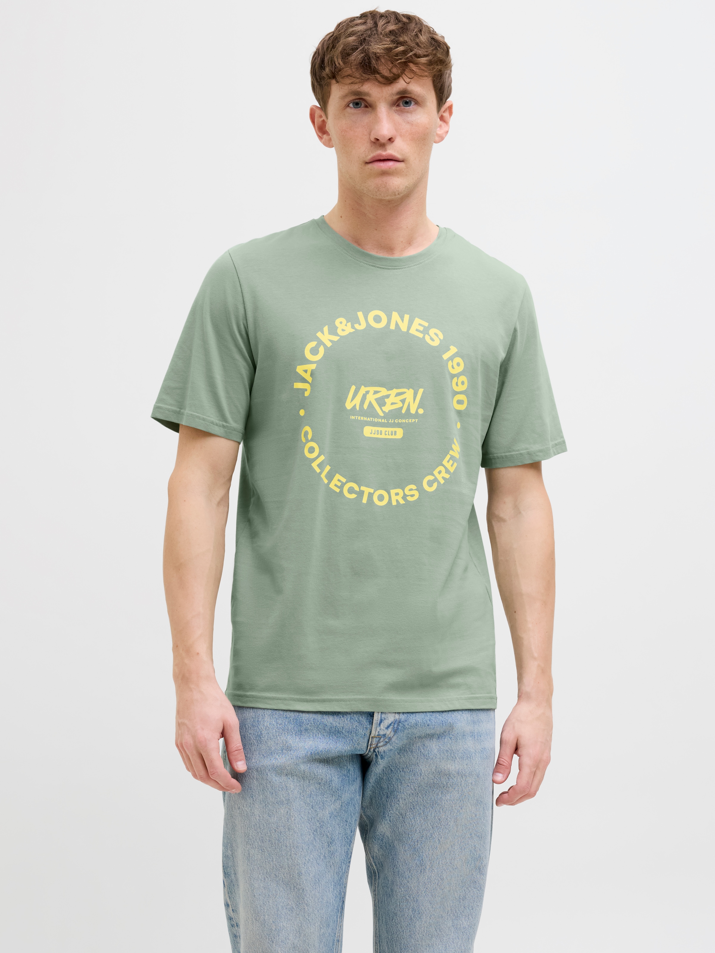 Jack & Jones Rundhalsshirt »JJSIMON TEE SS CREW NECK«