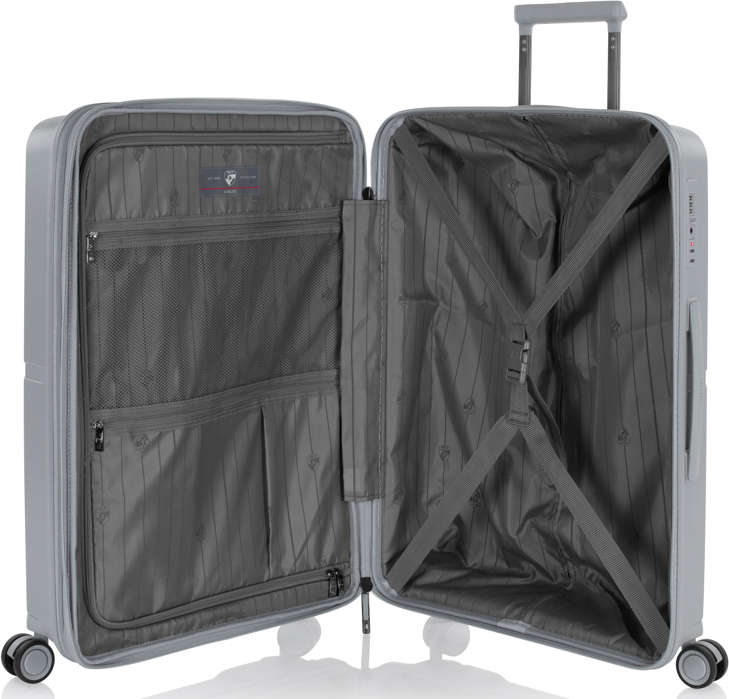 Heys Hartschalen-Trolley »AirLite, verschiedene Grössen und Farben«, 4 Rollen, Heys x Joachim Llambi Hartschalen-Koffer TSA Schloss