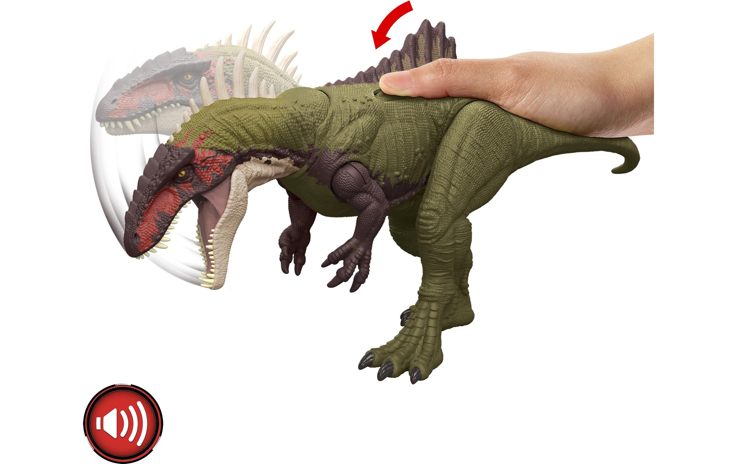 Mattel® Spielfigur »Jurassic World Battle Roar Becklespinax 43 cm«