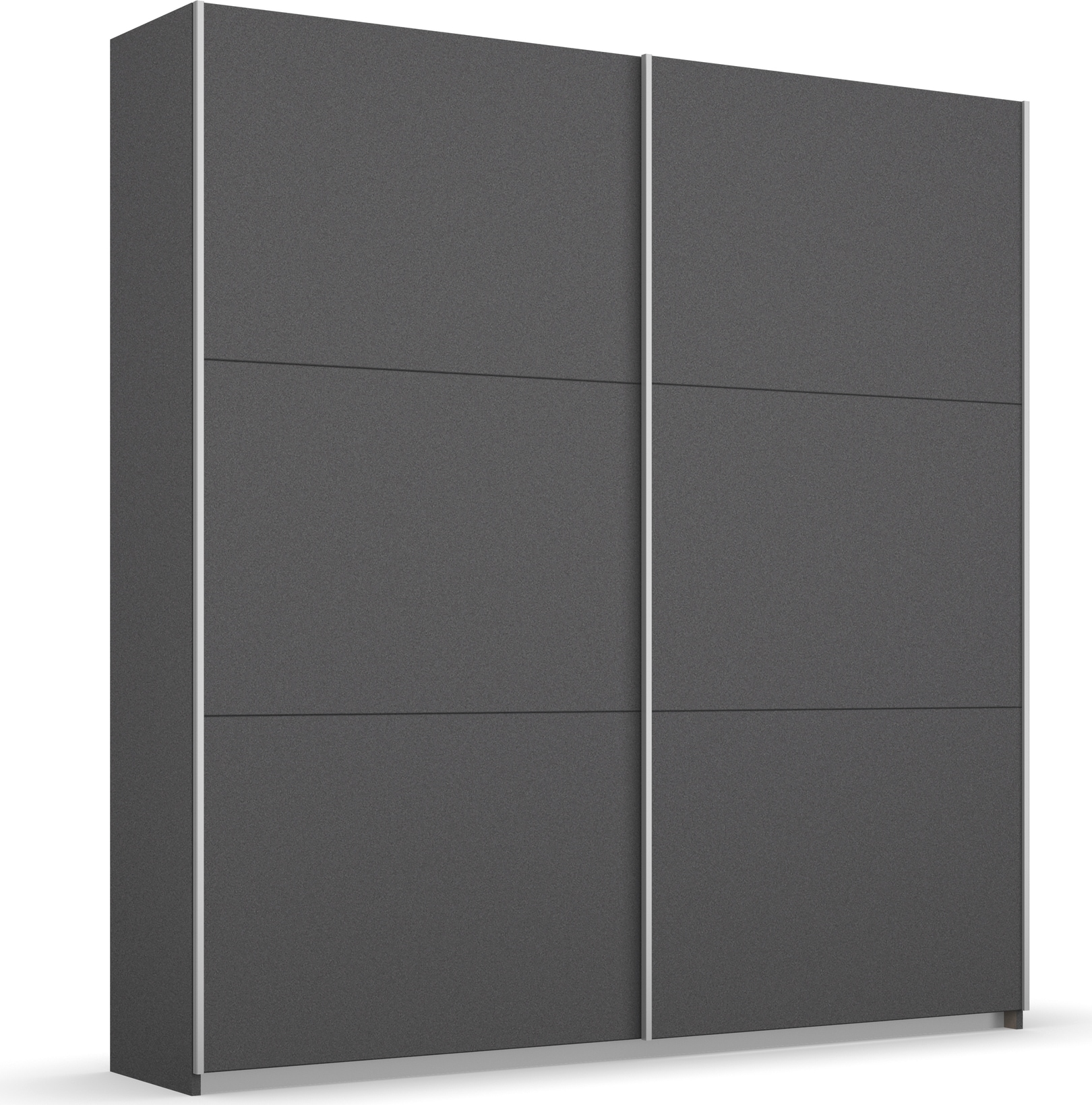 rauch Schwebetürenschrank "AURELIO Kleiderschrank Garderobe" 3 Ausstattungen BASIC/CLASSIC/PREMIUM (inkl. SOFT-CLOSE-FUNKTION), 3 verschiedene Ausstattungsvarianten Griffe aus Metall MADE IN GERMANY