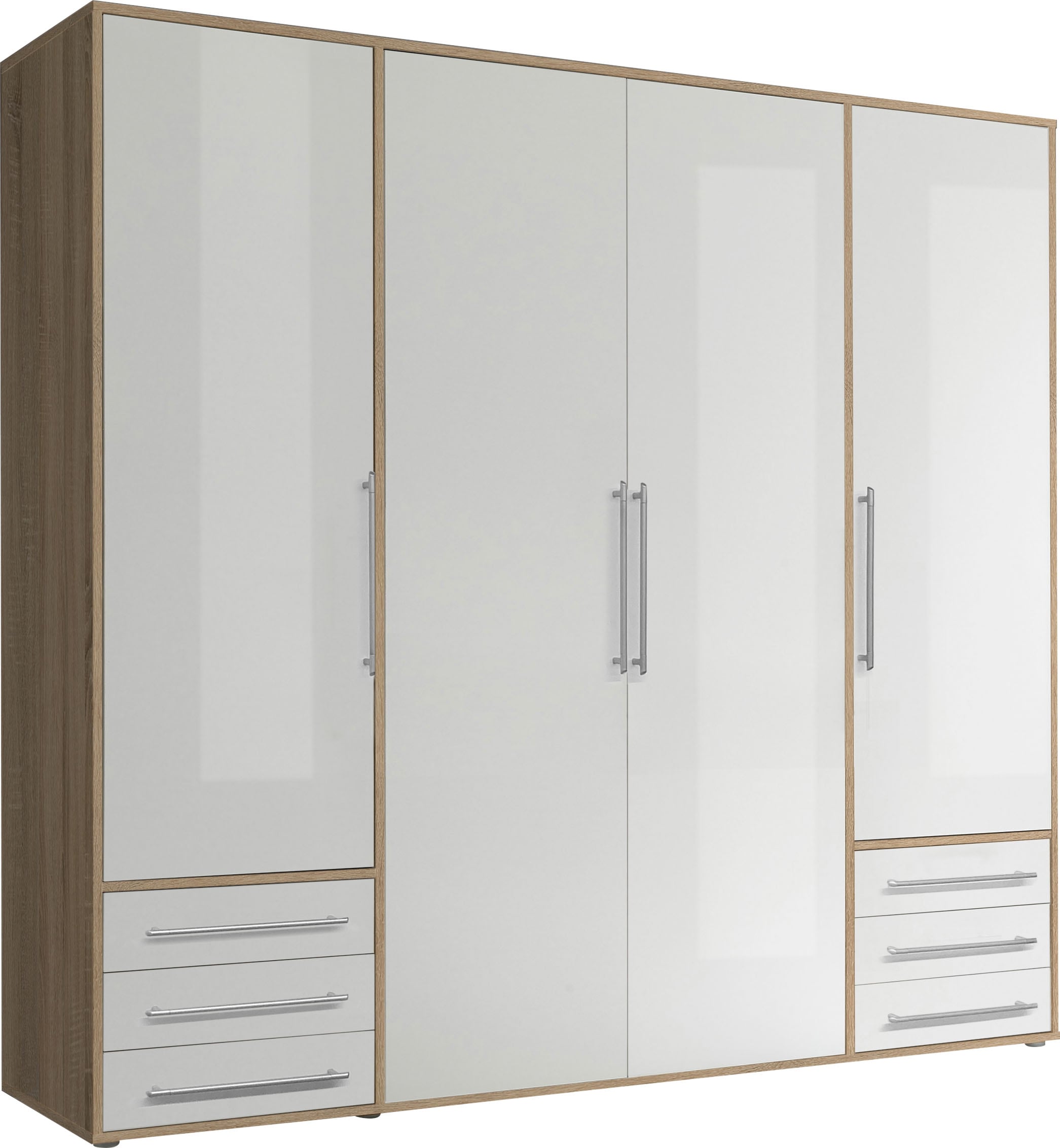 Schlafkontor Drehtürenschrank »Lyss Schrank, Kleiderschrank mit Drehtüren«, in verschiedenen Farben und Grössen erhältlich