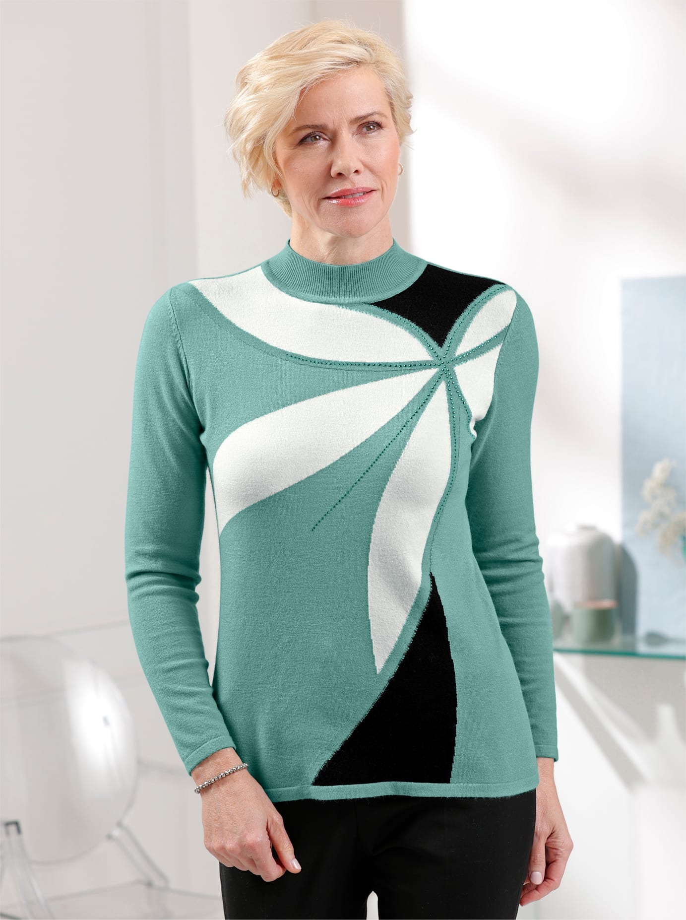 Classic Strickpullover »Stehkragen-Pullover«