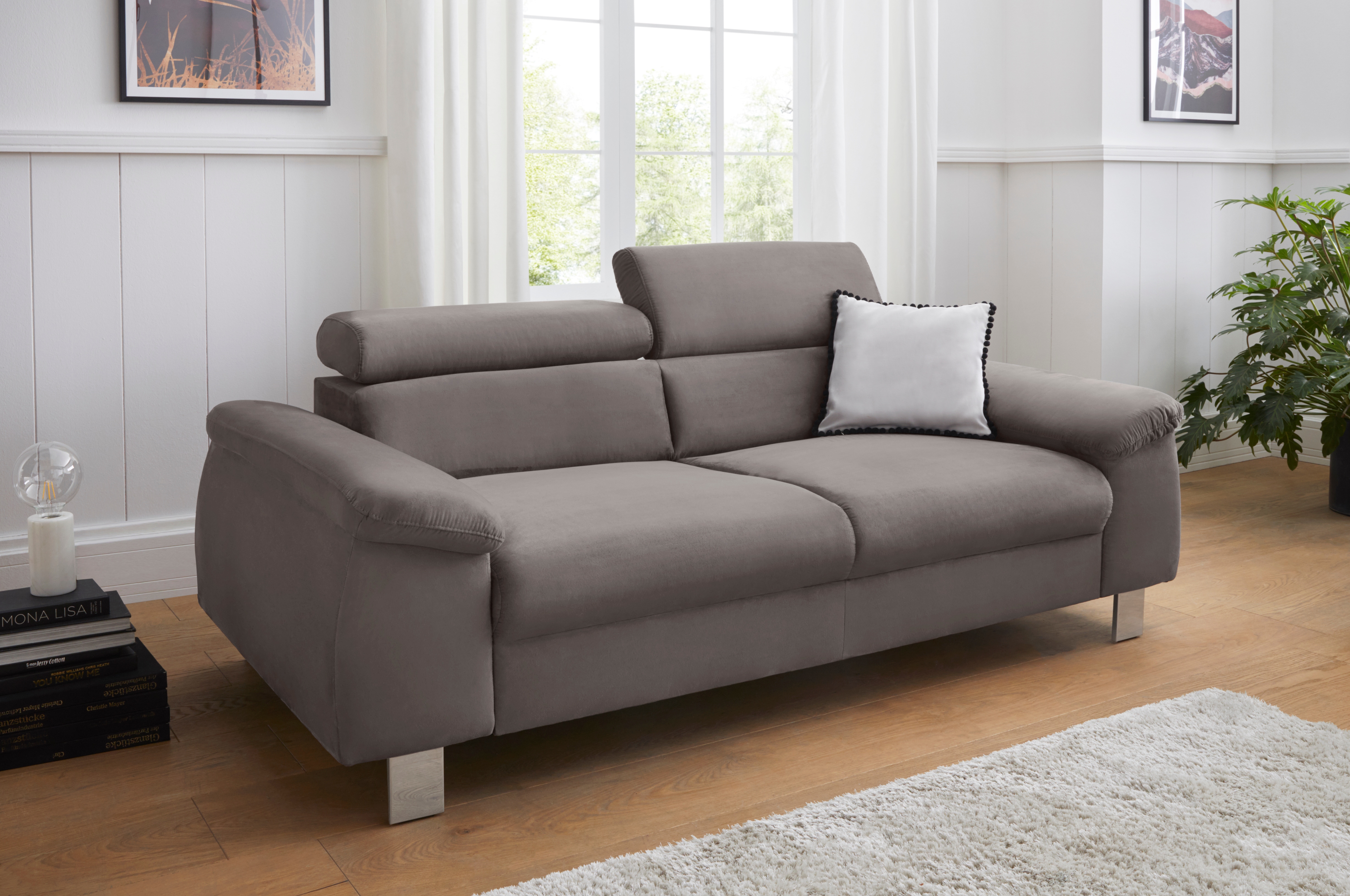 COTTA 3-Sitzer "Komaris, B: 193 cm" mit Kopfteilverstellung