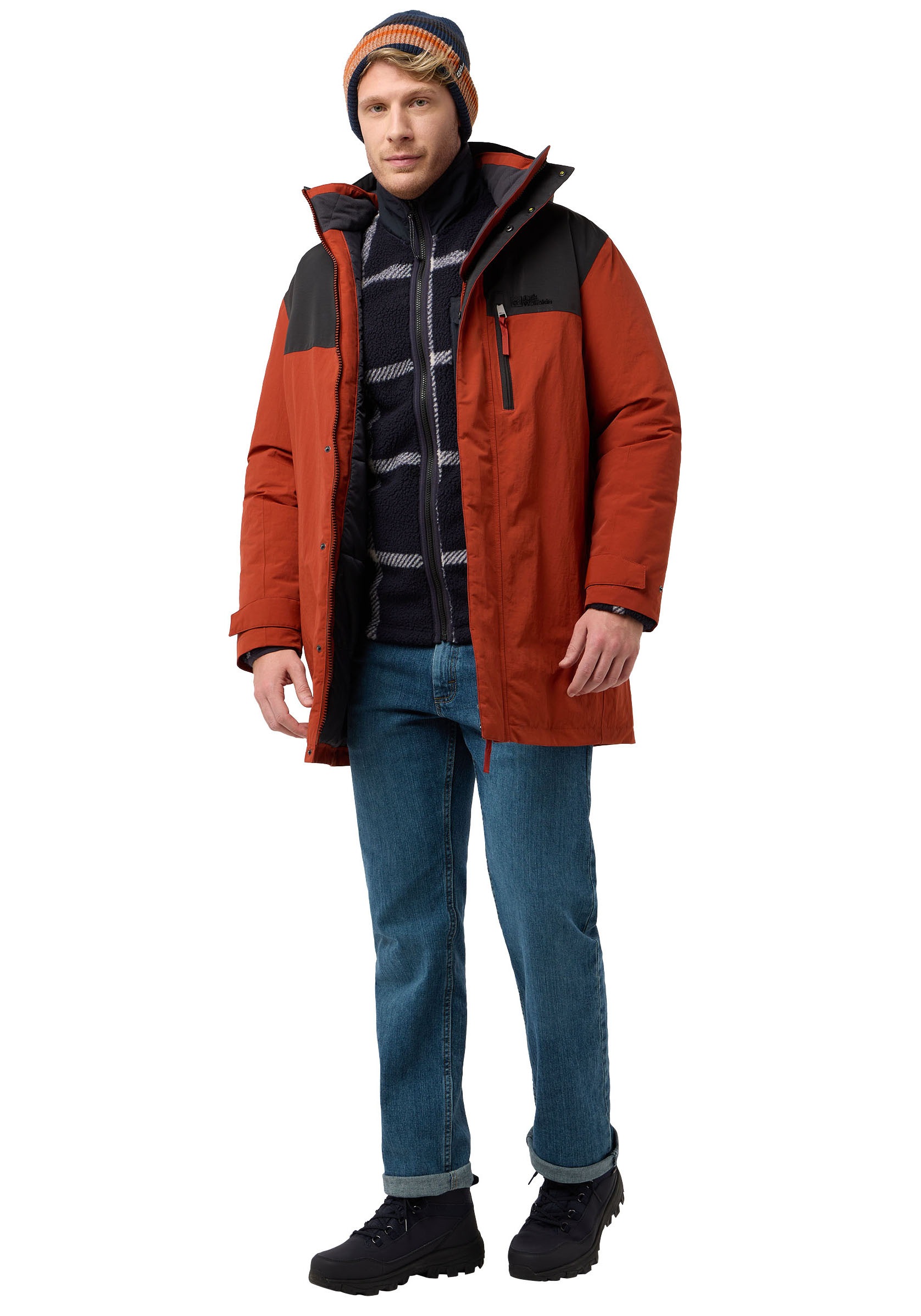 Jack Wolfskin Funktionsparka »GLETSCHERSEE« mit Kapuze Wärmend, wasserdicht, Übergangsjacke
