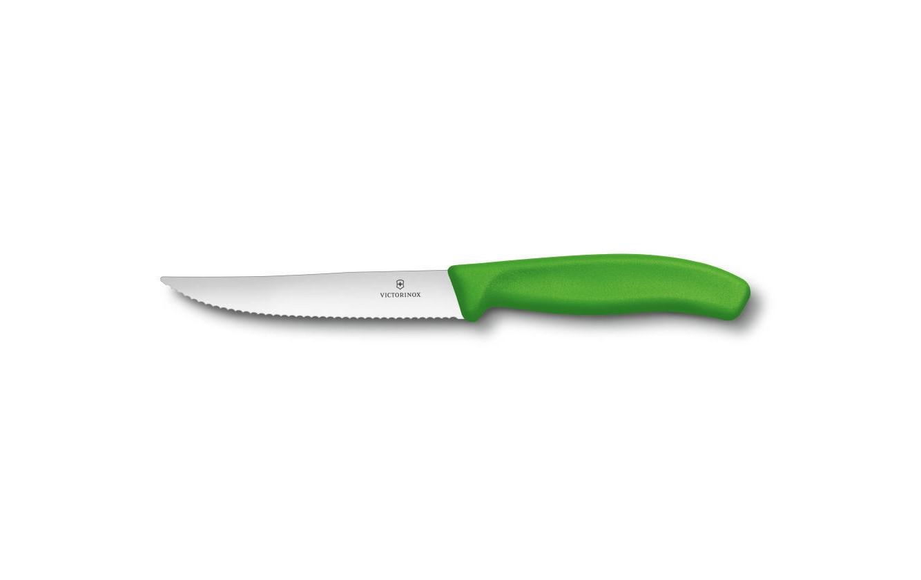 Victorinox Messerblock »SwissClassic Schwarz«, Lieferumfang: 4x Swiss Classic Steak- und Pizzamesser 12 cm