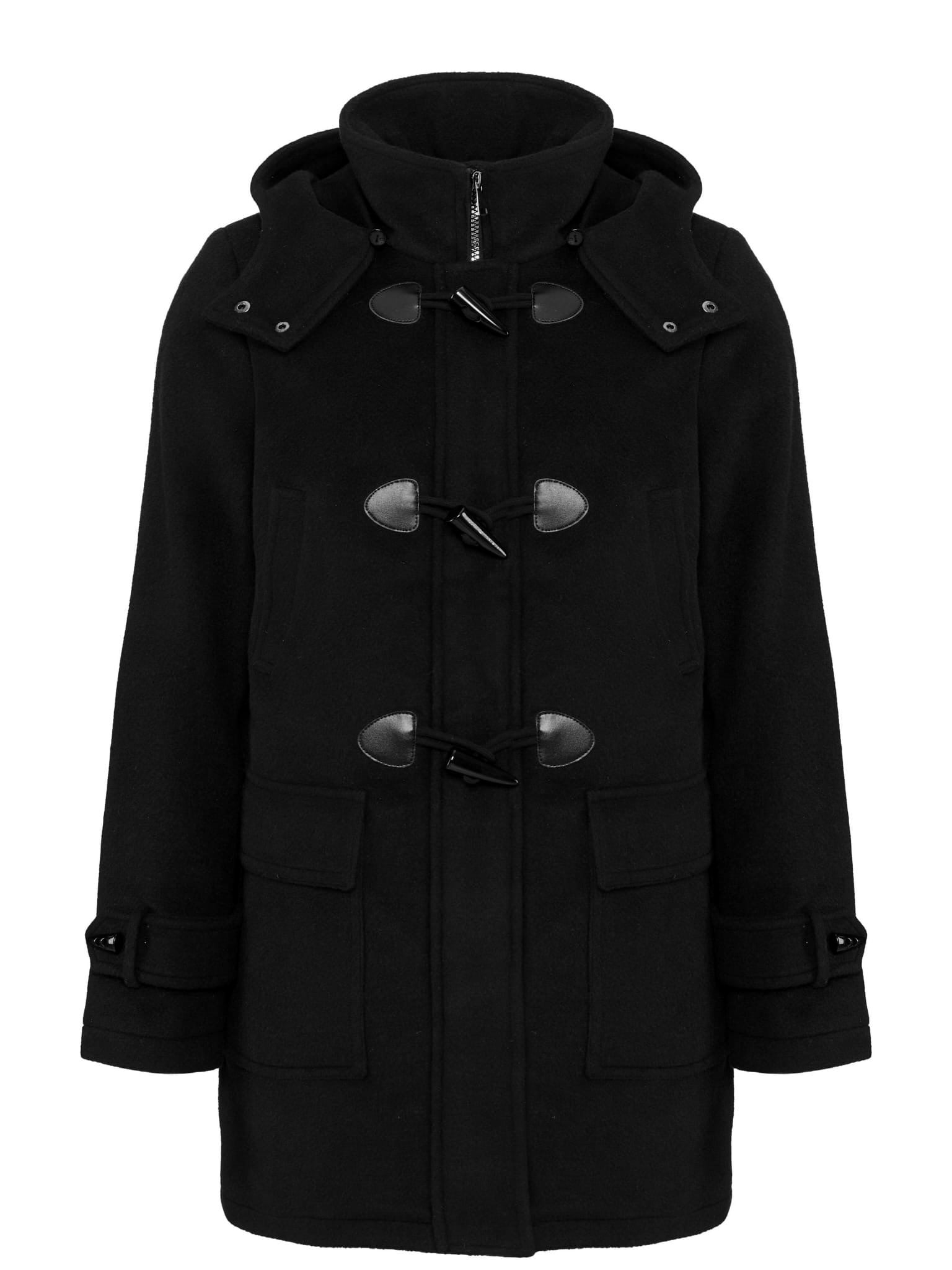 MANISA Dufflecoat, mit Kapuze und Knebelverschluss