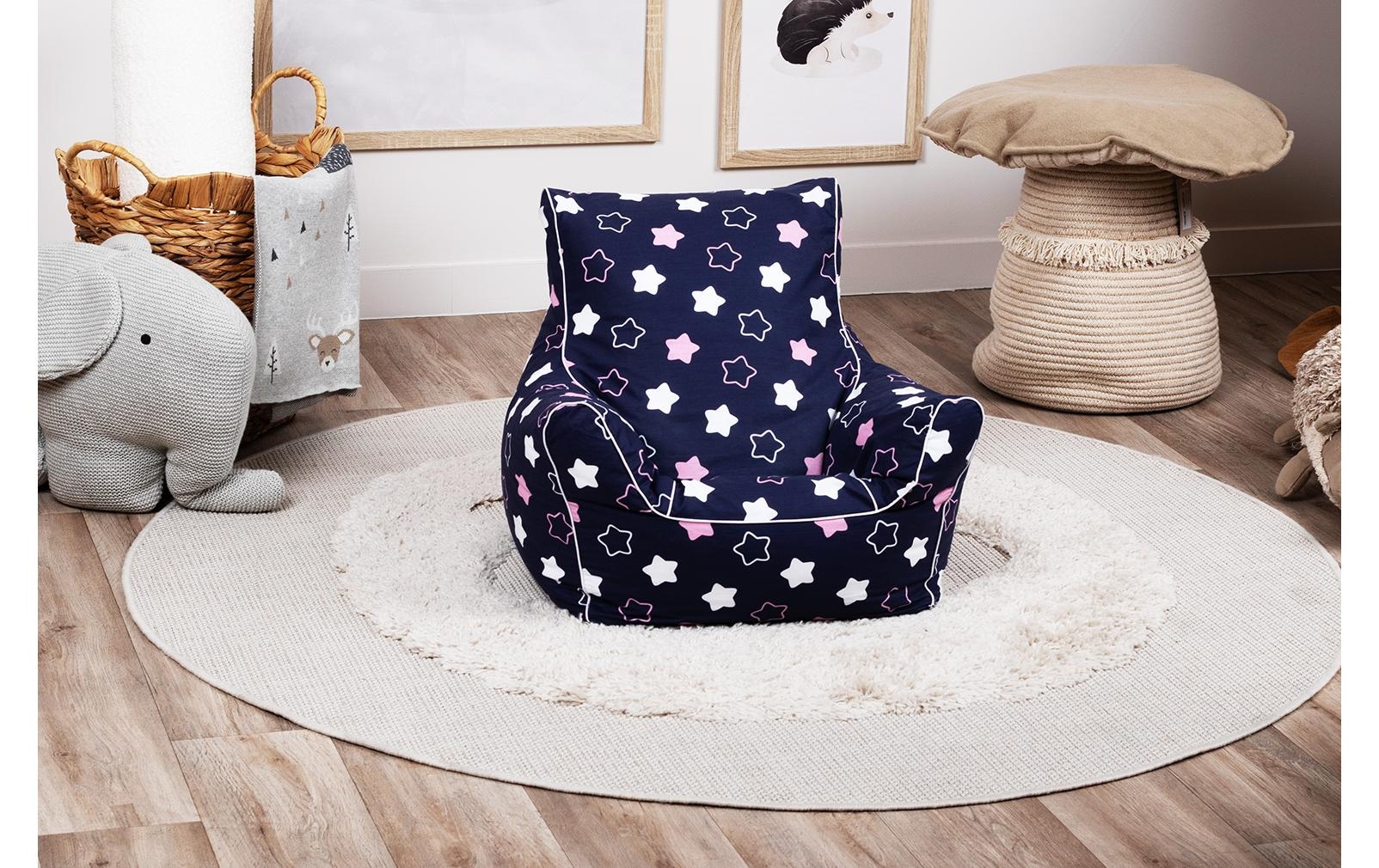 Knorrtoys® Sitzsack »«Star blue pink»«