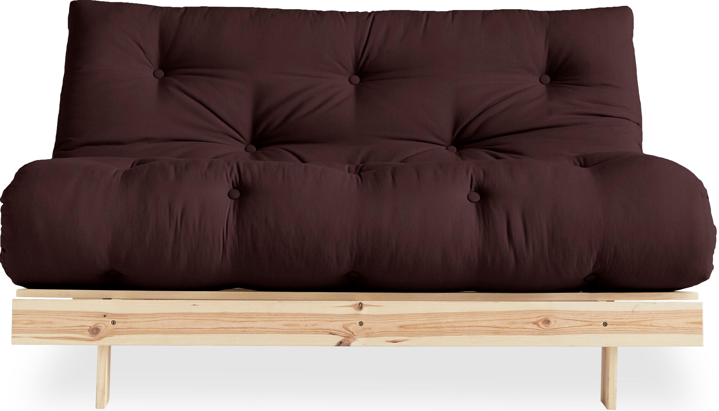 Karup Design Daybett "Roots Sofa Bed, Schlafsofa, Bettfunktion, FSC-Massivholz" Inkl. Futonmatratze, Made in Europe, langlebig, B: 140 oder 160 cm