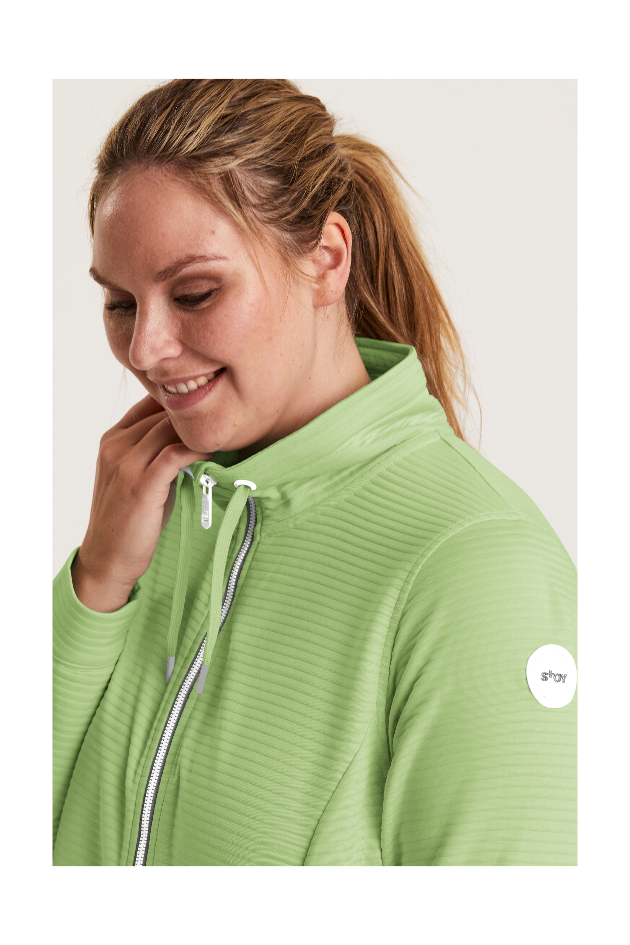 STOY Strickjacke »STS 13 WMN FLX JCKT«, Leichte Powerstretchjacke mit 4-Wege-Stretch und Kinnschutz
