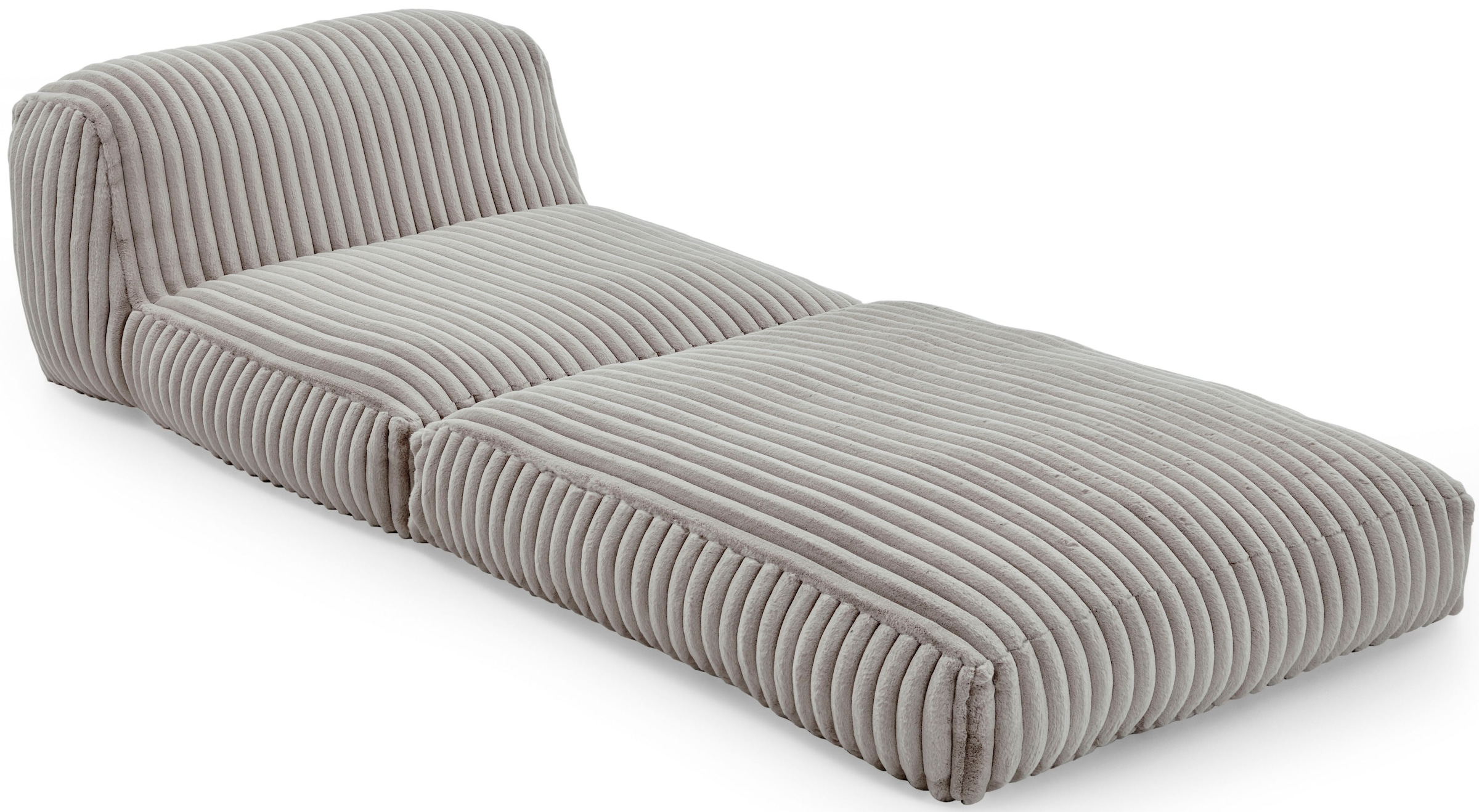 INOSIGN XXL-Sessel »Pia«, Loungesessel in Megacord, 2 Grössen, Schlaffunktion und Pouf-Funktion