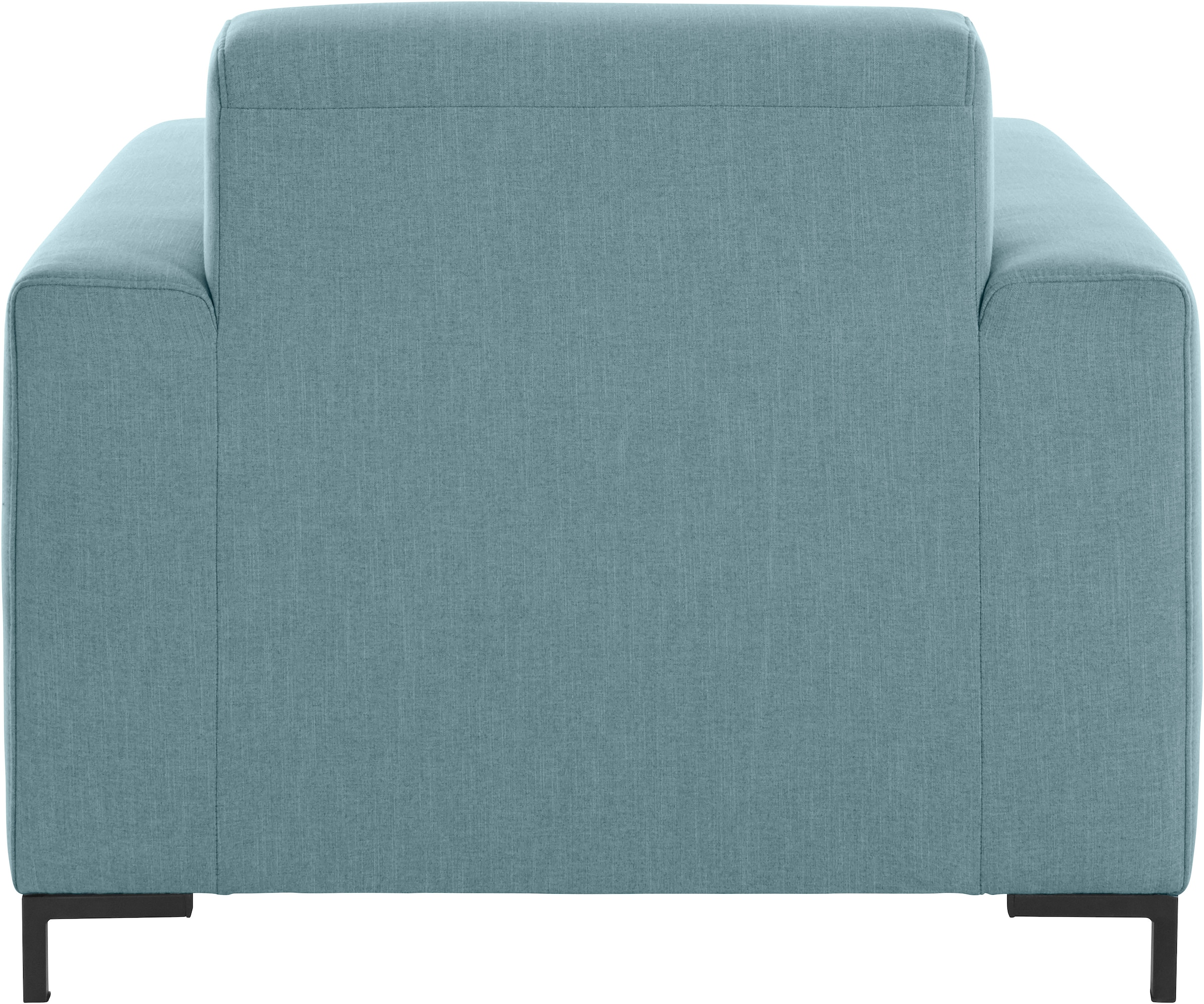 GOODproduct Sessel »Grazzo Loungesessel, moderne Sitzheftung, bequemer Einzelsessel«, hochwertige Stoffe aus recyceltem Material, Steppung im Sitzbereich