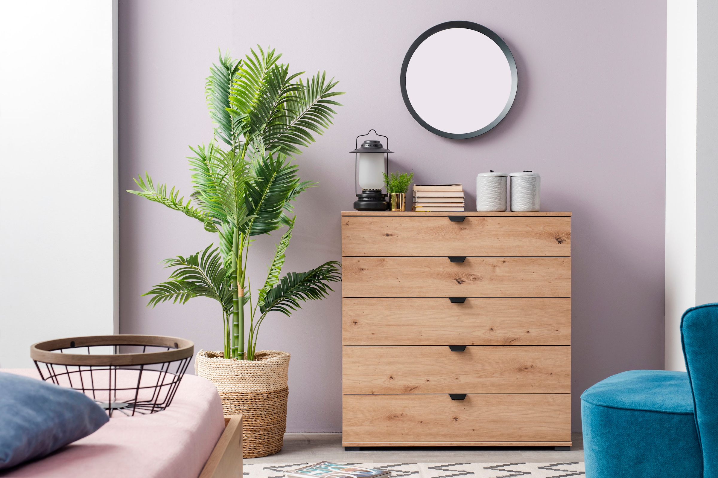 INOSIGN Sideboard »Duero«, Kommode mit 5 Schubkästen, Breite 90 cm