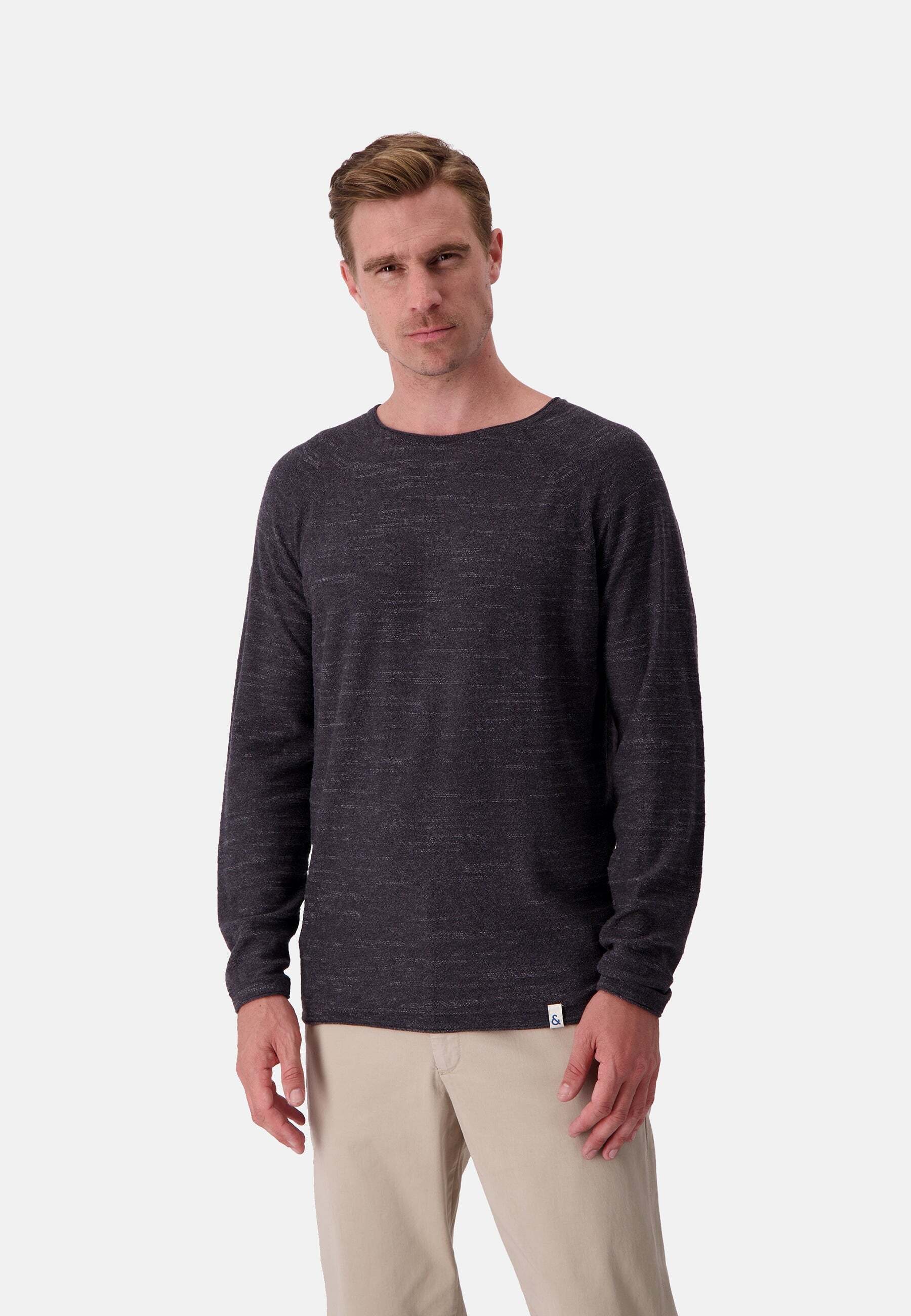 colours & sons Strickpullover »colours & sons Pullover Roundneck Slub«