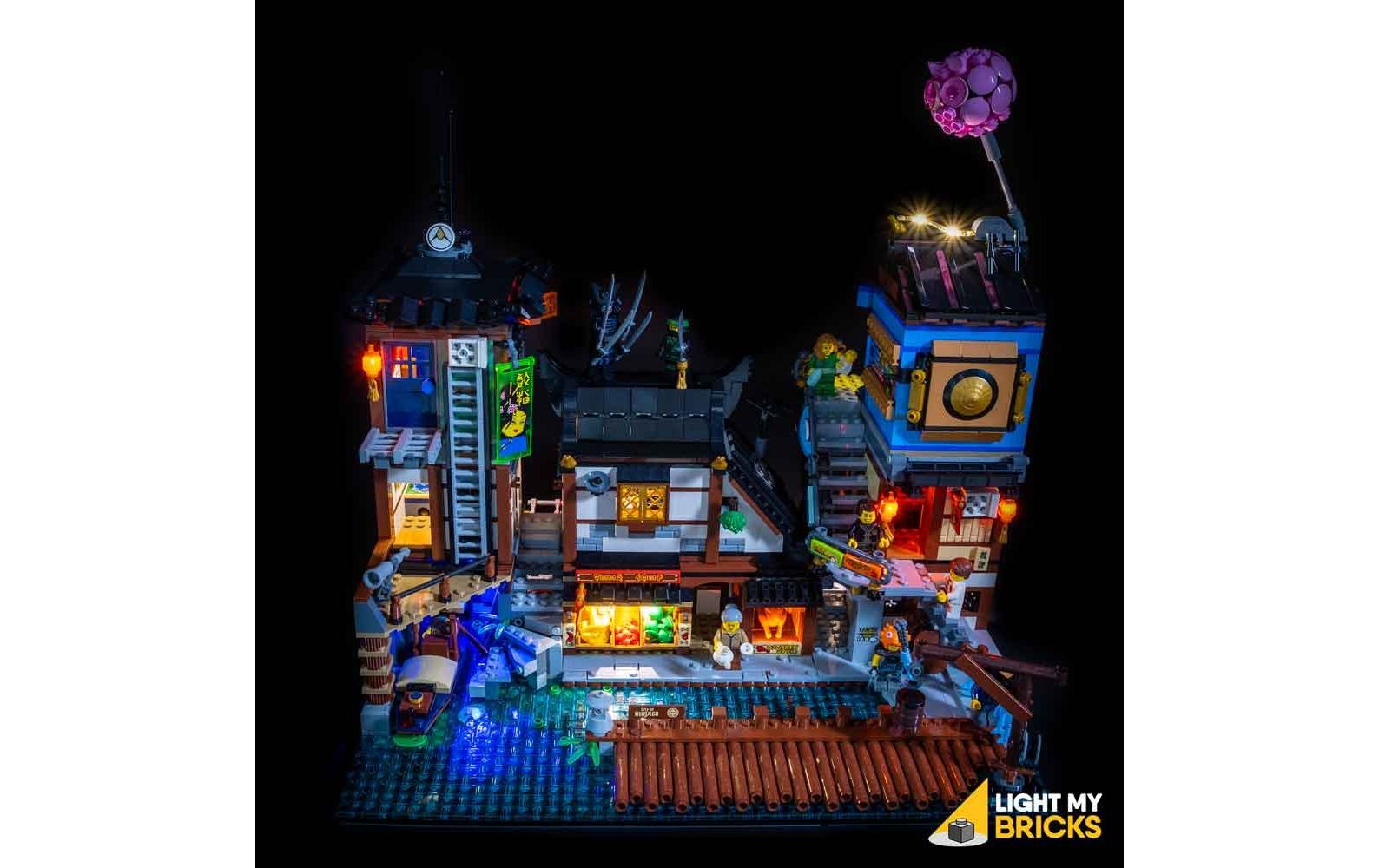 Konstruktionsspielsteine »LEGO Ninjago City Docks #70657 Light Kit«, (59 St.)