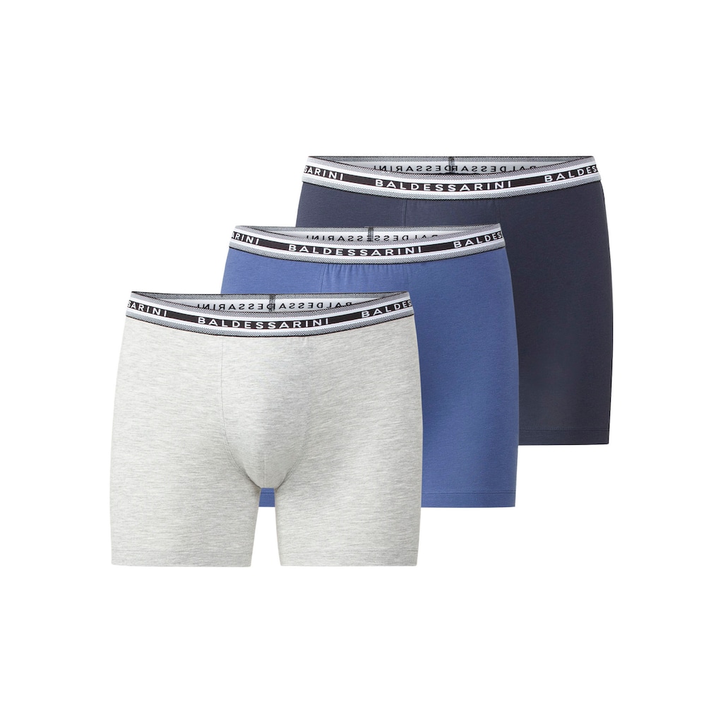 BALDESSARINI Lange Unterhose »Long Pants 3er Pack«, (Packung, 3 St., 3), mit Logo-Bund