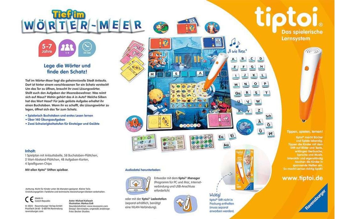 Ravensburger Spiel »tiptoi Tief im Wörter-Meer«