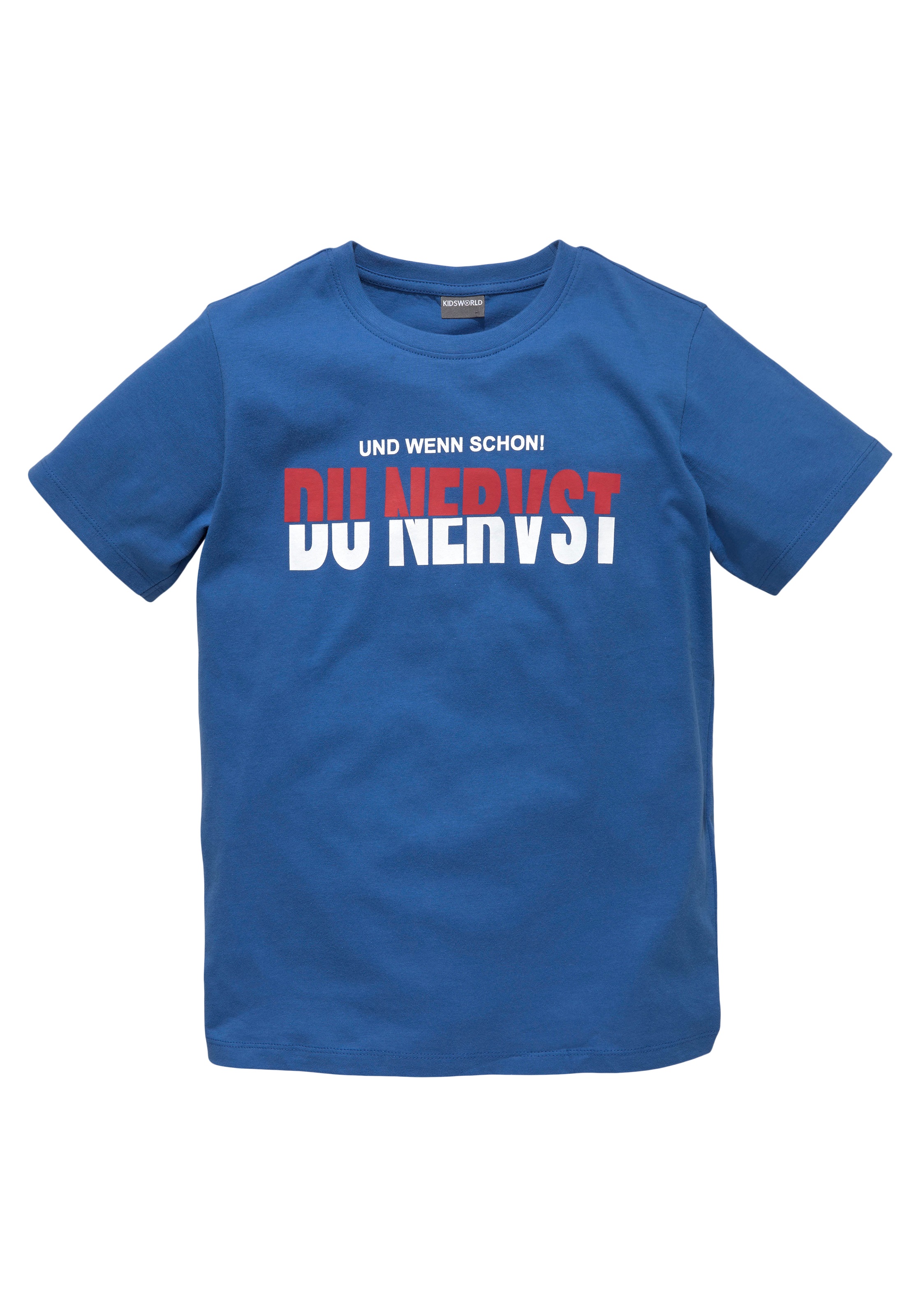 »DU NERVST«, online | T-Shirt KIDSWORLD kaufen ✵ Jelmoli-Versand Sprücheshirt