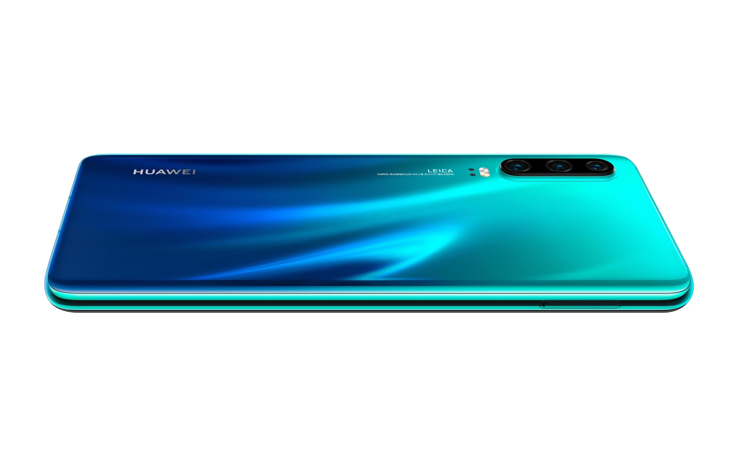 Huawei Smartphone »P30 Aurora Blue«, Aurora Blue/Blau, 15,49 cm/6,1 Zoll, 128 GB Speicherplatz, 40 MP Kamera