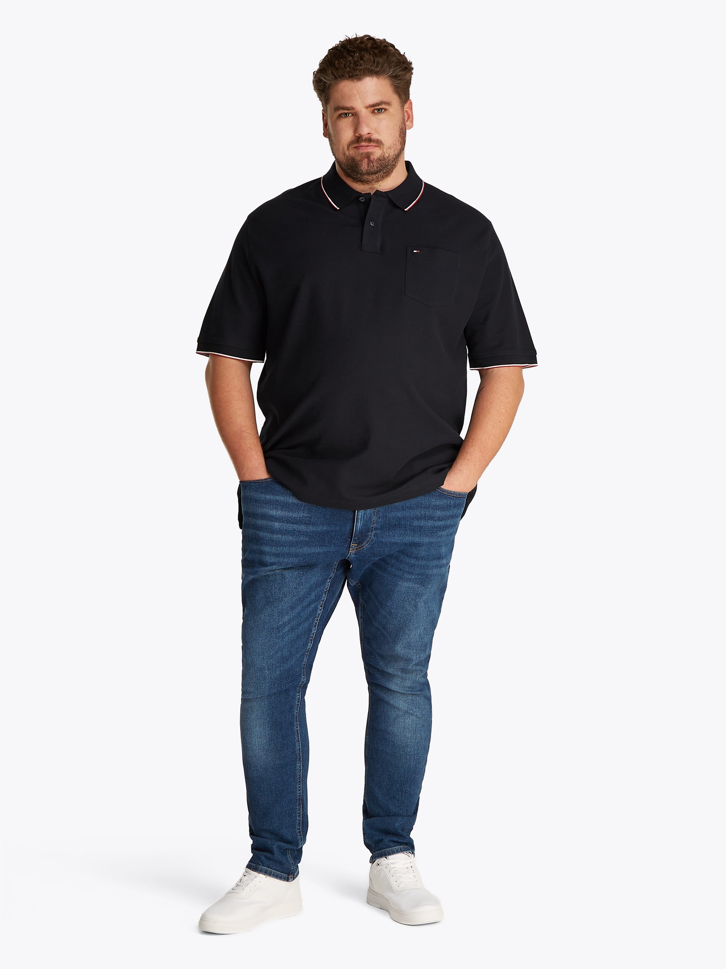 Tommy Hilfiger Big & Tall Poloshirt »BT-POCKET CLASSIC FIT POLO-B«, Grosse Grössen