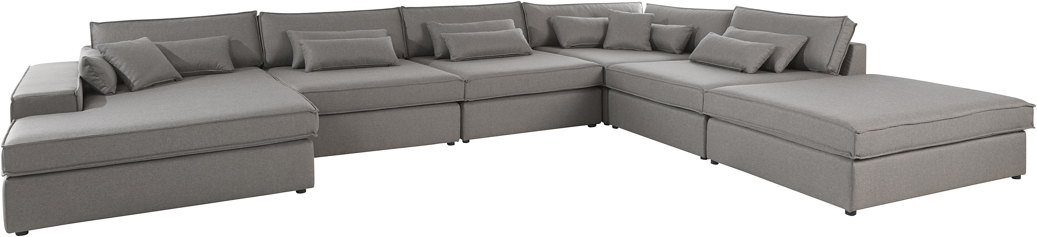 GOODproduct Wohnlandschaft "Enid U-Form" 6 Teile, bestehend aus Modulen, in vielen Bezügen, auch in Breitcord