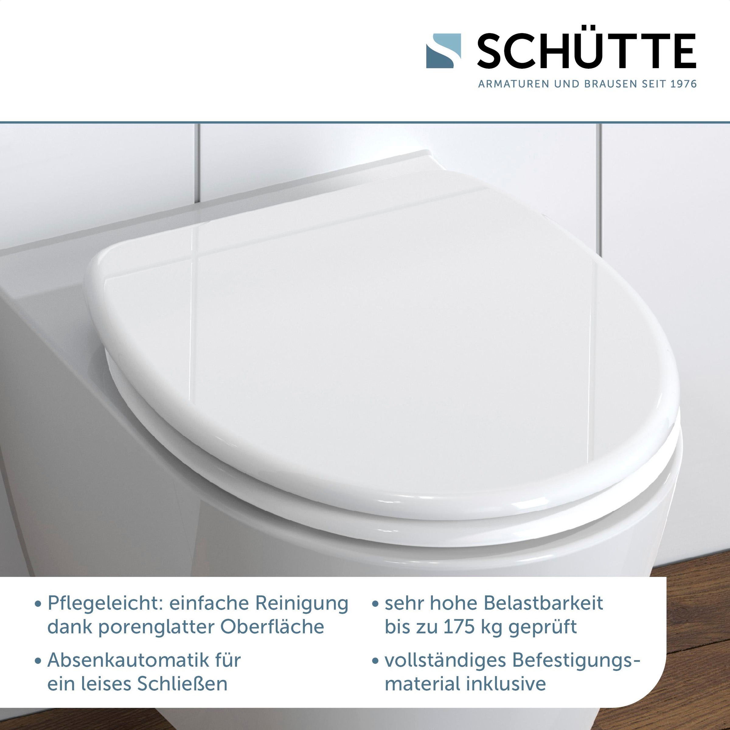 Schütte WC-Sitz »WHITE«, Duroplast, mit Absenkautomatik online bestellen |  Jelmoli-Versand