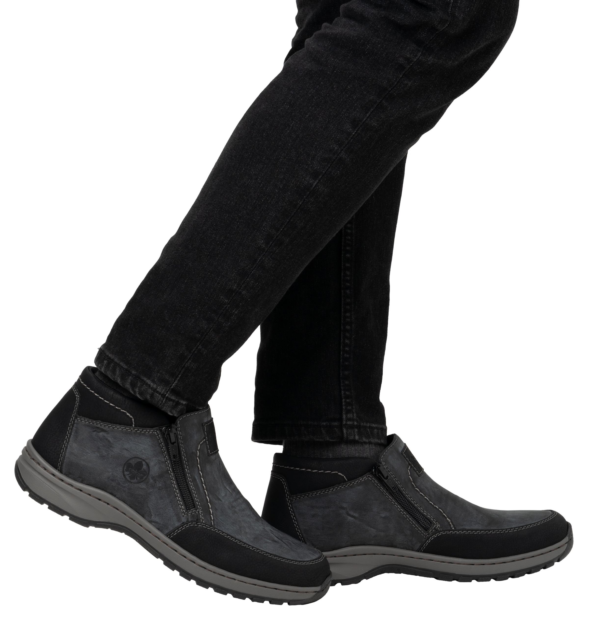 Rieker Winterboots, Winterstiefelette, Halbschuh mit beidseitigen Reissverschlüssen