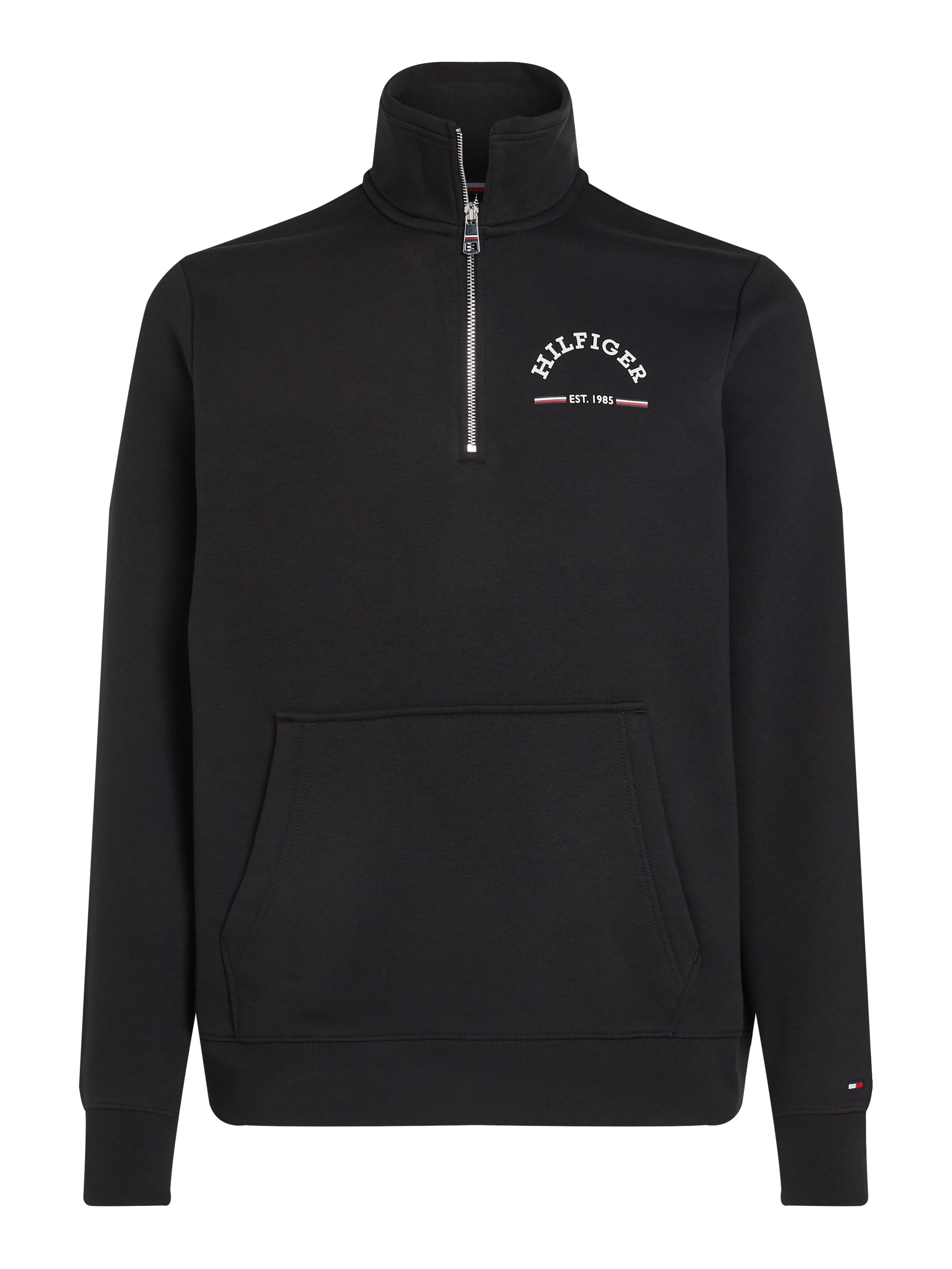 Tommy Hilfiger Sweatshirt »ROUNDALL STAND COLLAR ZIP«, mit Stehkragen und Reissverschluss