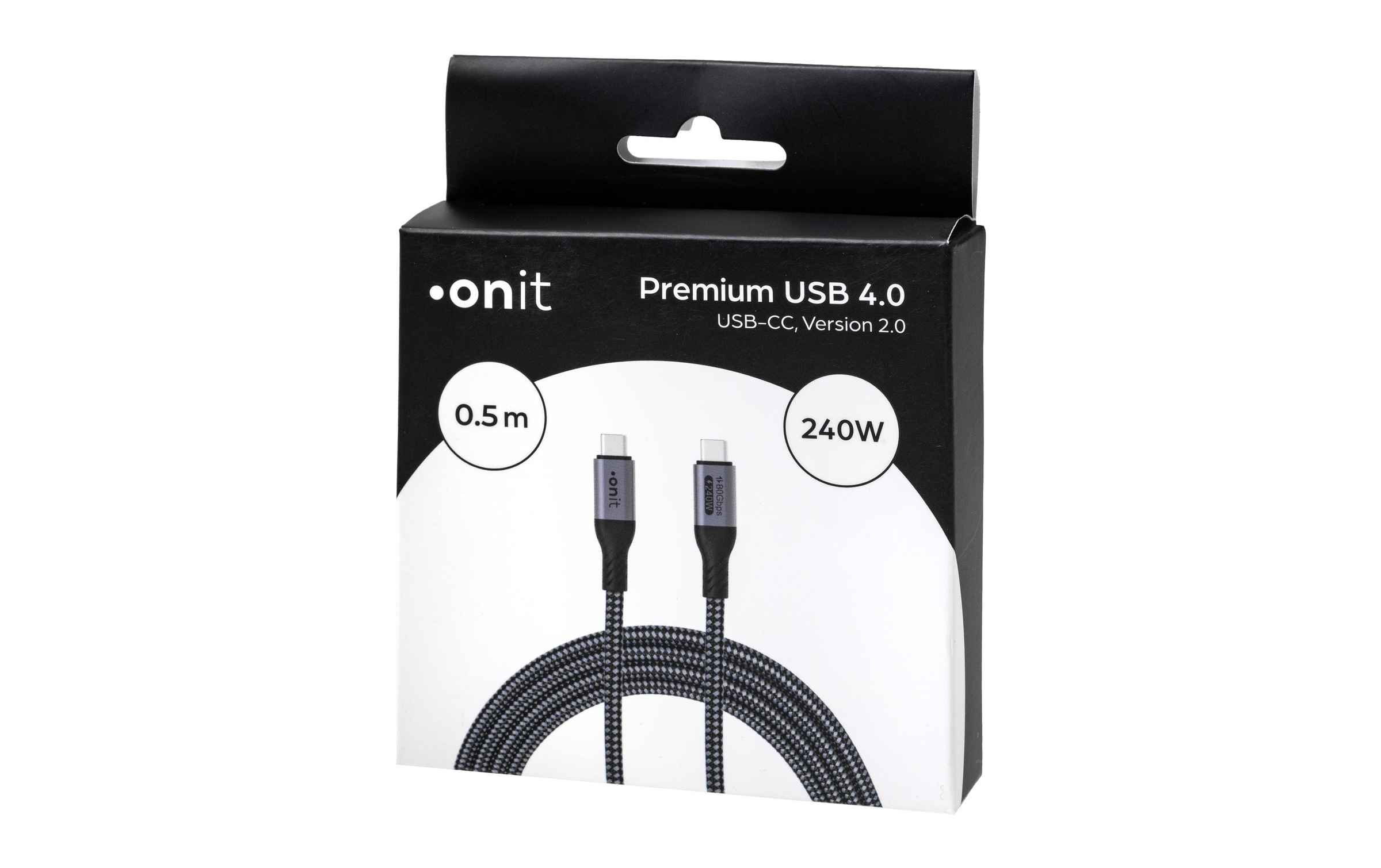 onit USB-Kabel »v2.0 Premium USB C - USB C 0.5 m«, 50 cm