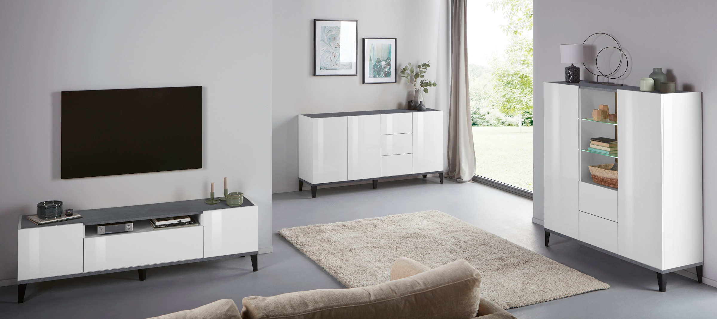 INOSIGN Highboard »Sunrise«, Breite 120 cm