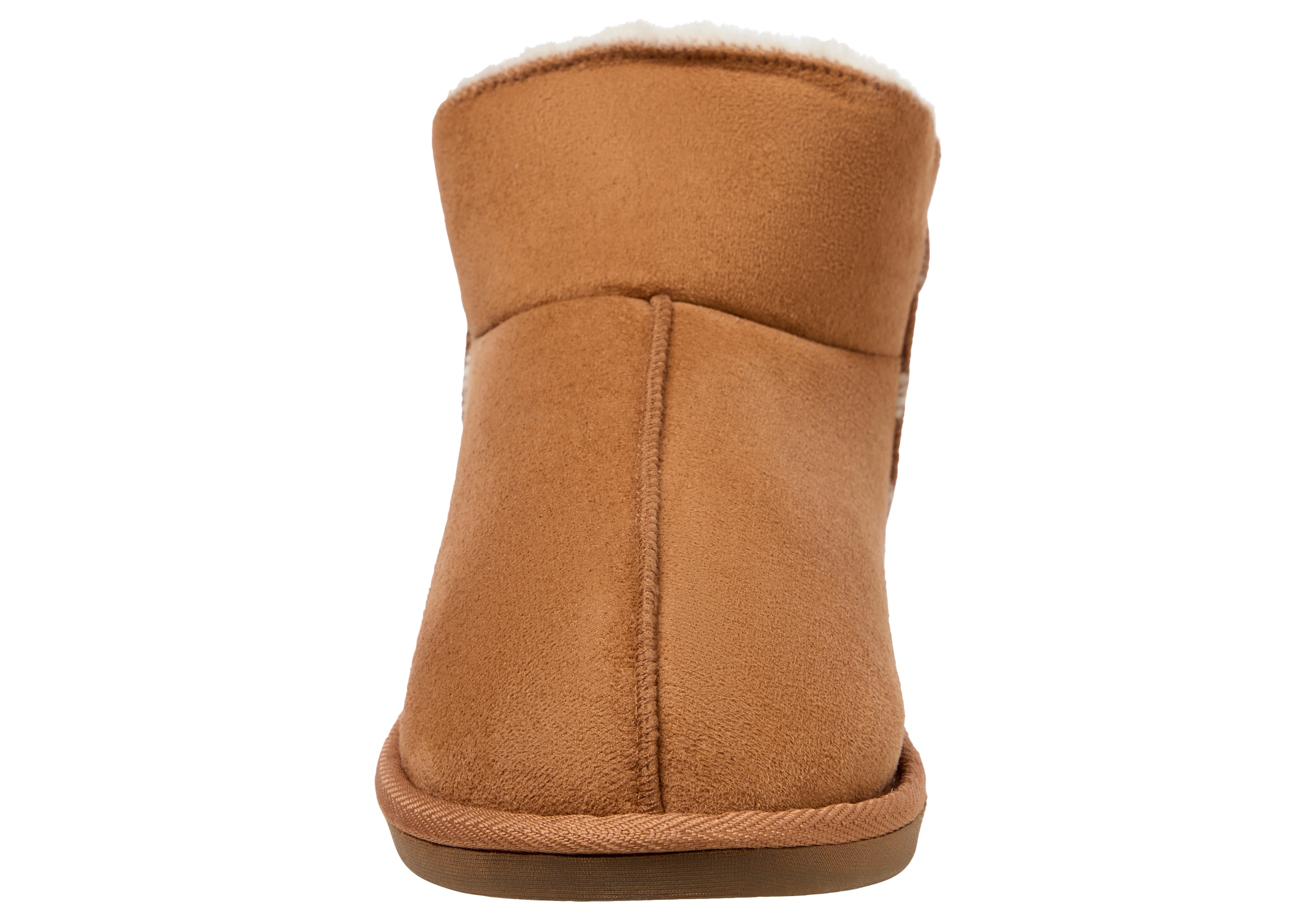 Apollo Hausschuh »LADIES HOME BOOTS SUEDE«, mit Logoprägung und kuscheligen, wärmenden Innenfutter