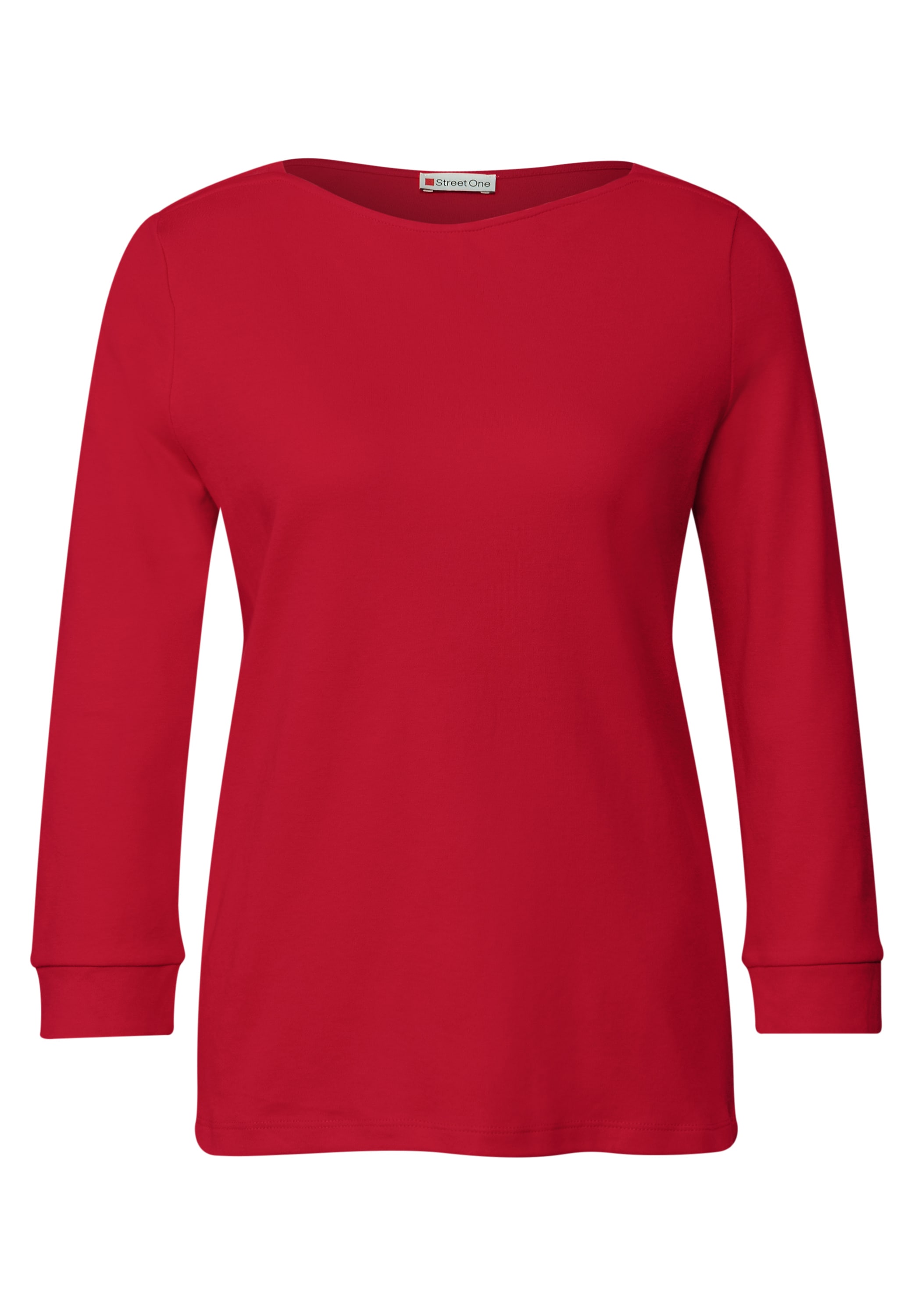 STREET ONE T-Shirt, 3/4-Arm Shirt mit U-Boot-Ausschnitt