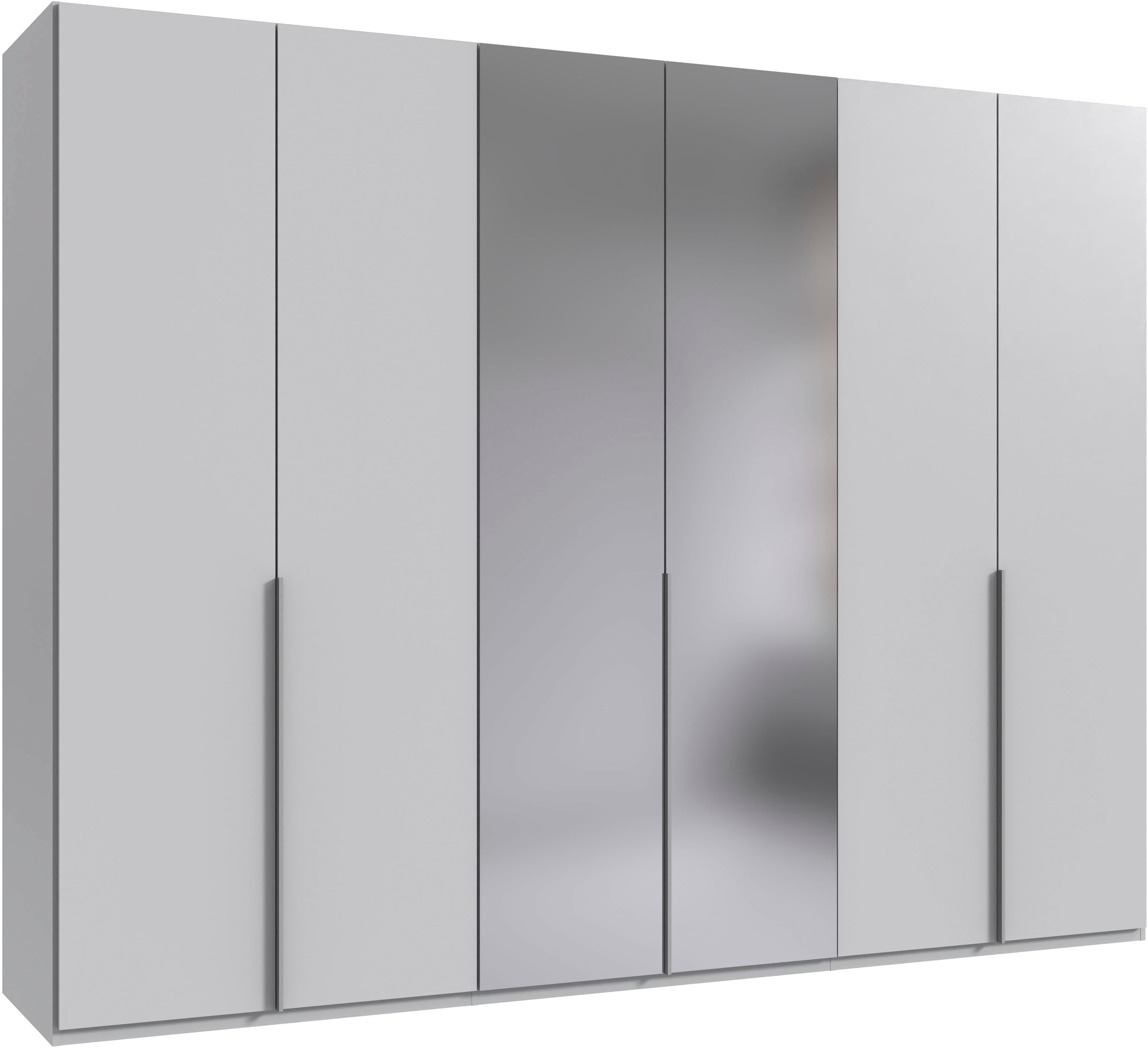Wimex Kleiderschrank "Mugano,in 5 Breiten,2 Höhen,2 Tiefen, viele Farben, Made in Germany" in Basic oder Premium Ausstattung, mit langen Griffen aus Metall, mit oder ohne Spiegel
