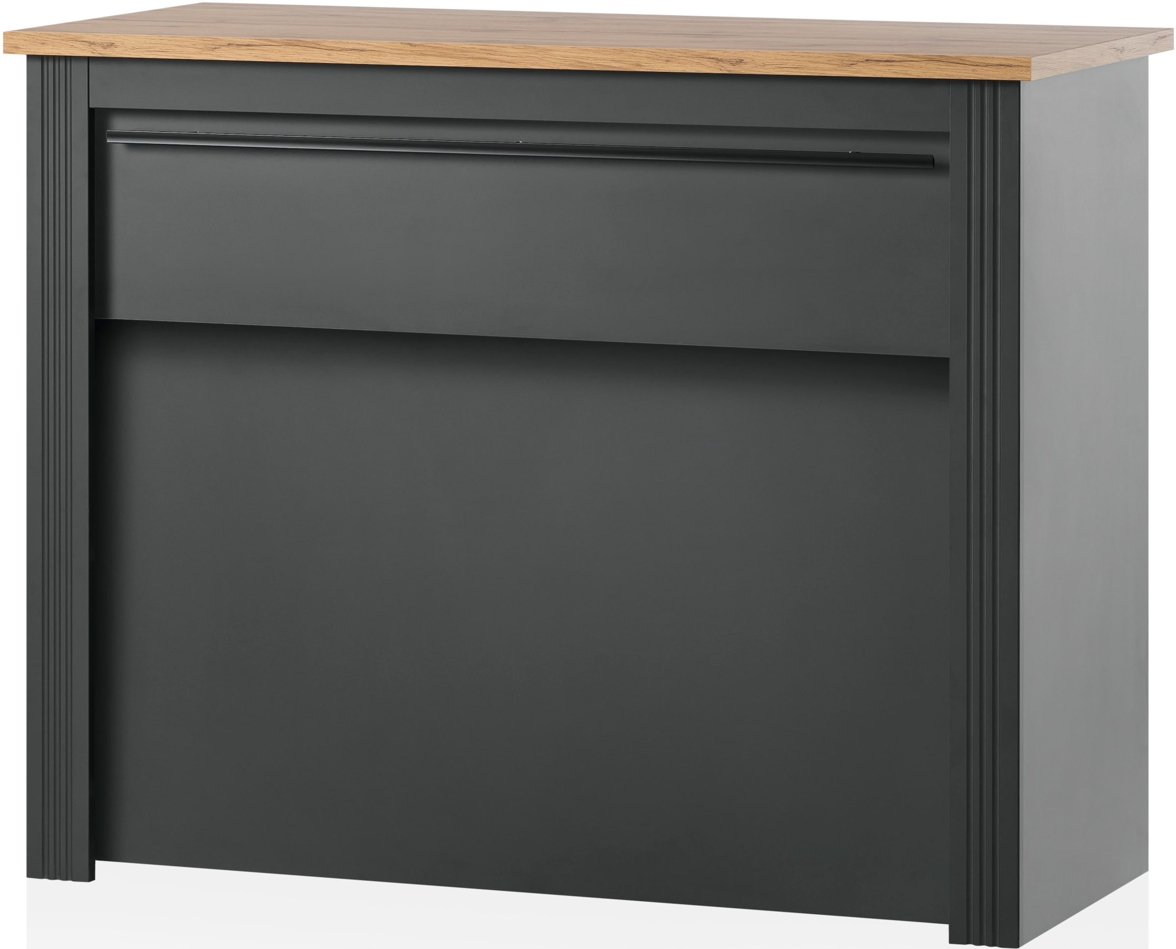 Goodproduct, GOODproduct Unterschrank »KS-Westminster« Küchentheke frei im Raum stellbar, Höhe 105 cm, exclusiv by Otto, grau dunkel, B/H/T: 130 cm x 