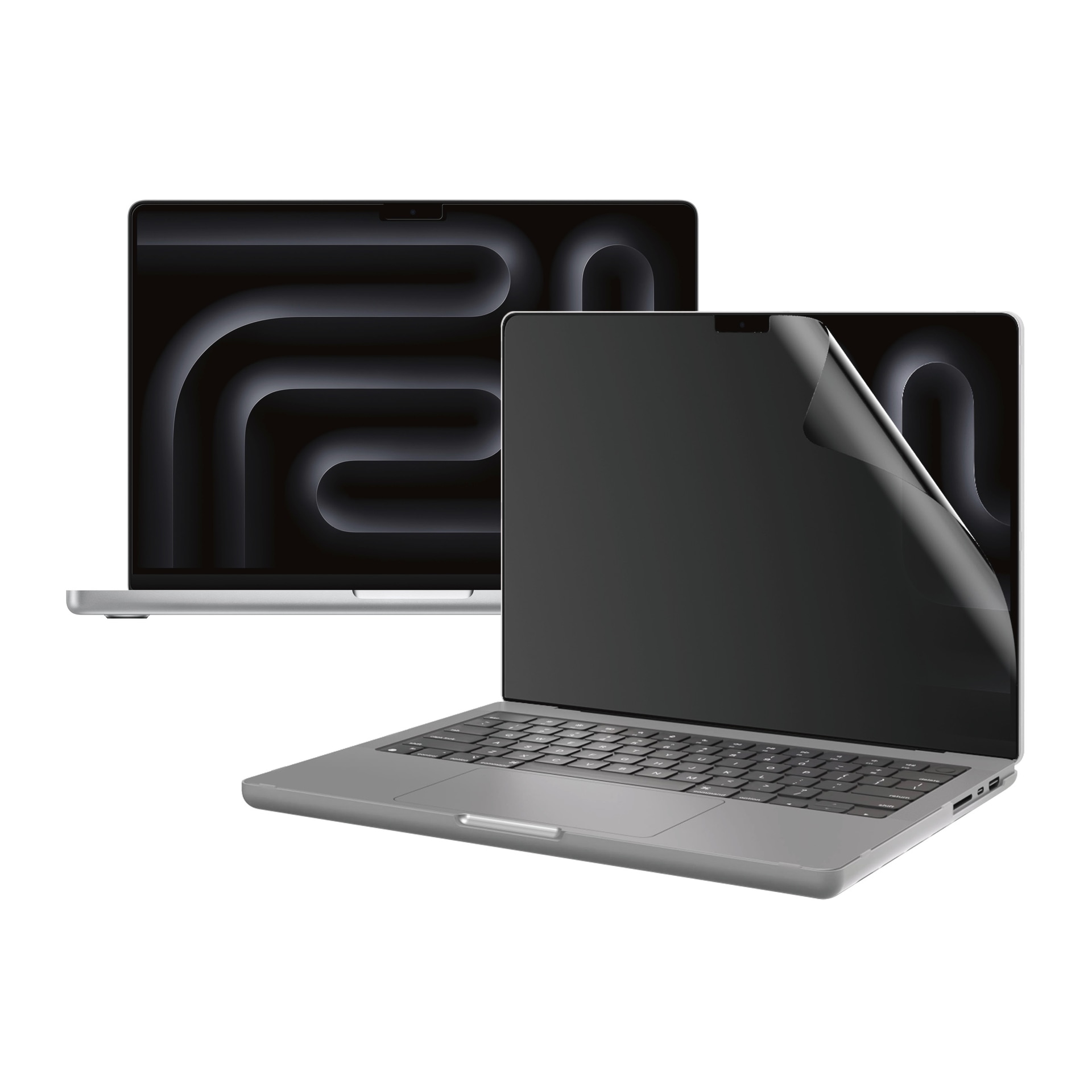 CARE by PanzerGlass Displayschutzfolie »Privacy Filter Screen Protector«, für Apple MacBook Pro 16 (M1, M2, M3), Displayschutzglas, Schutzfolie, Bildschirmschutz, kratz- & stossfest