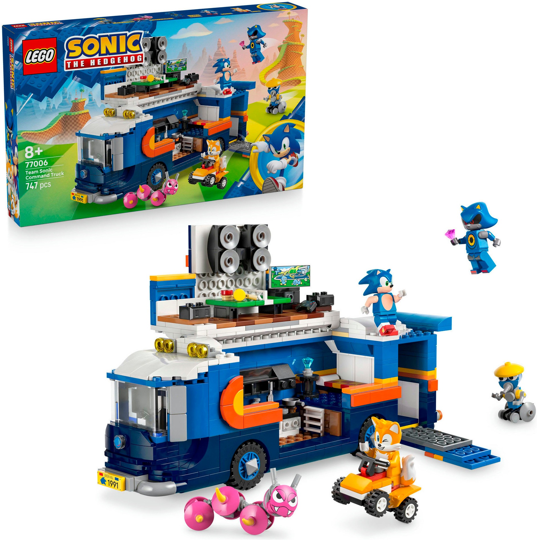 LEGO Konstruktionsspielsteine "Team Sonics Kommando-Truck (77006), LEGO Sonic" Made in Europe