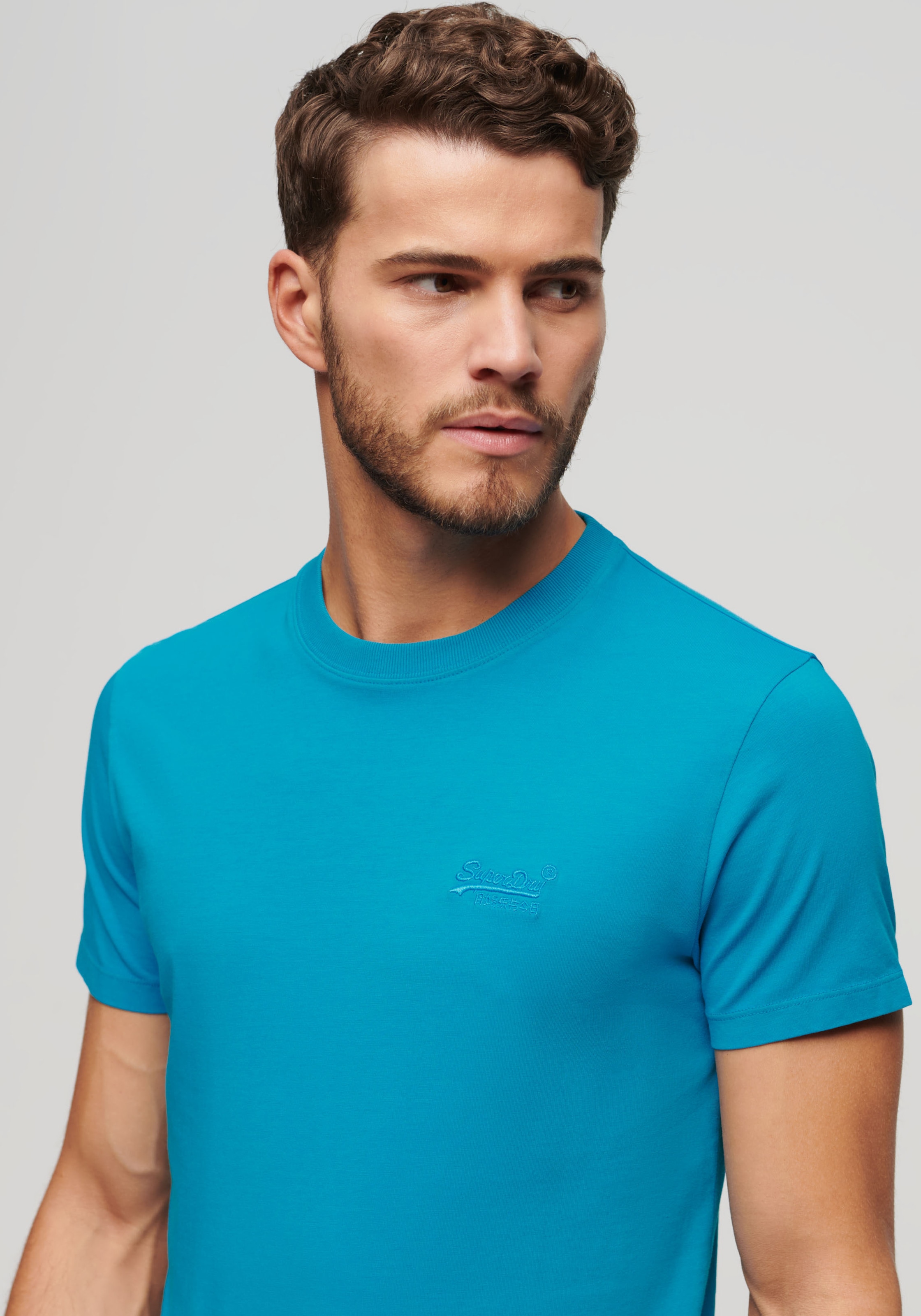 Superdry Rundhalsshirt »ESSENTIAL LOGO EMB NEON TEE«